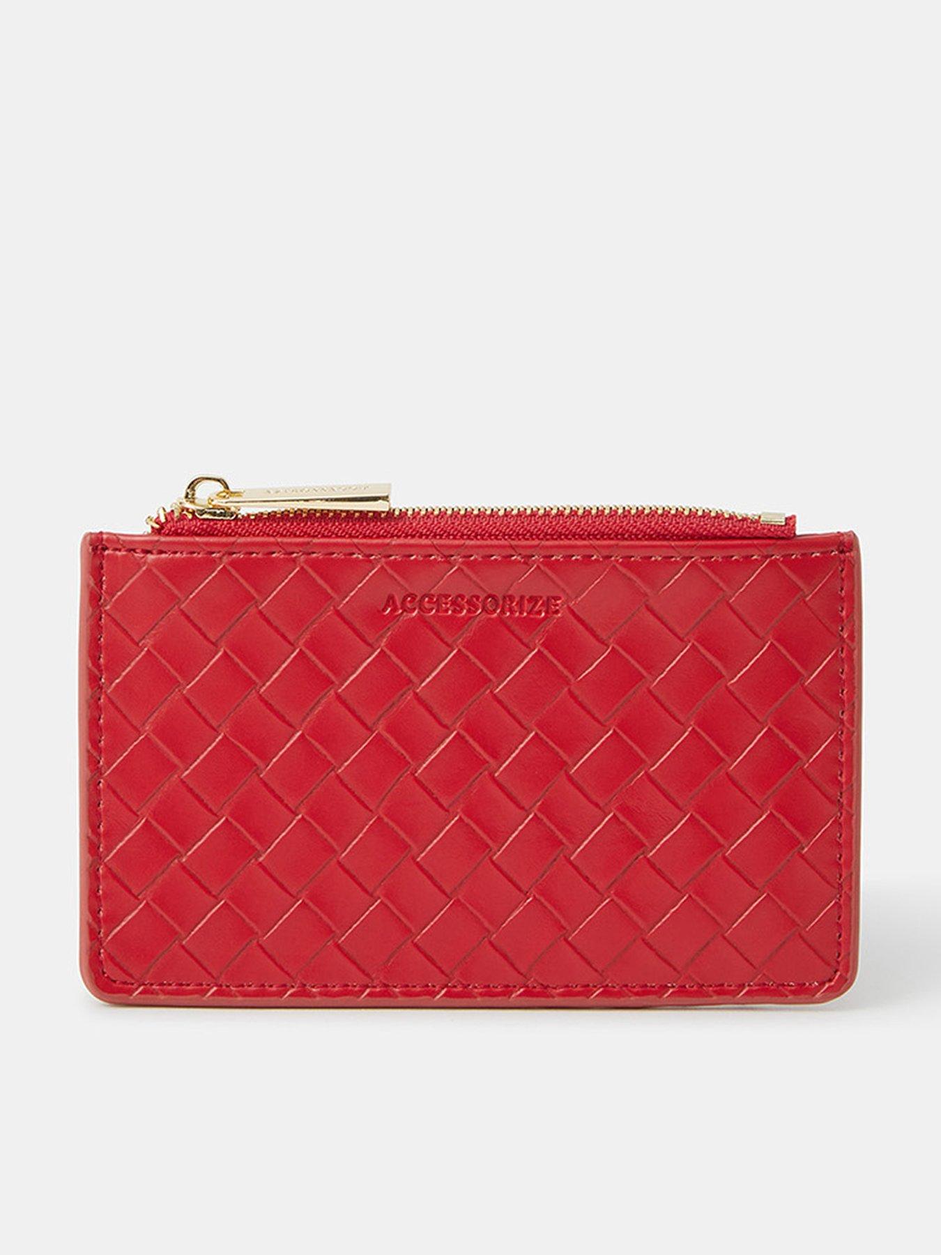 undefined Woven Card Holder - Red