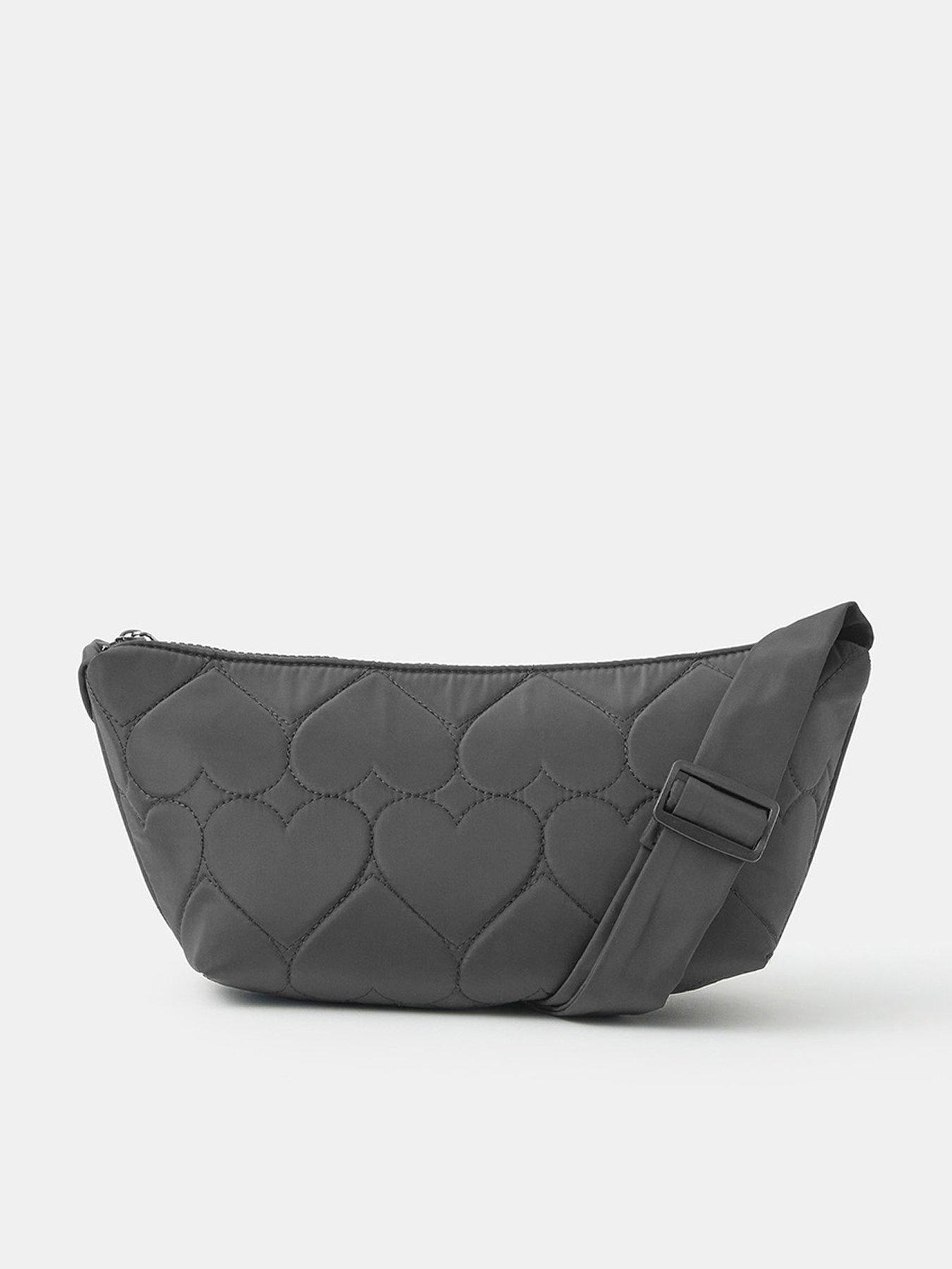 undefined Heart Quilted Sling Crossbody Bag