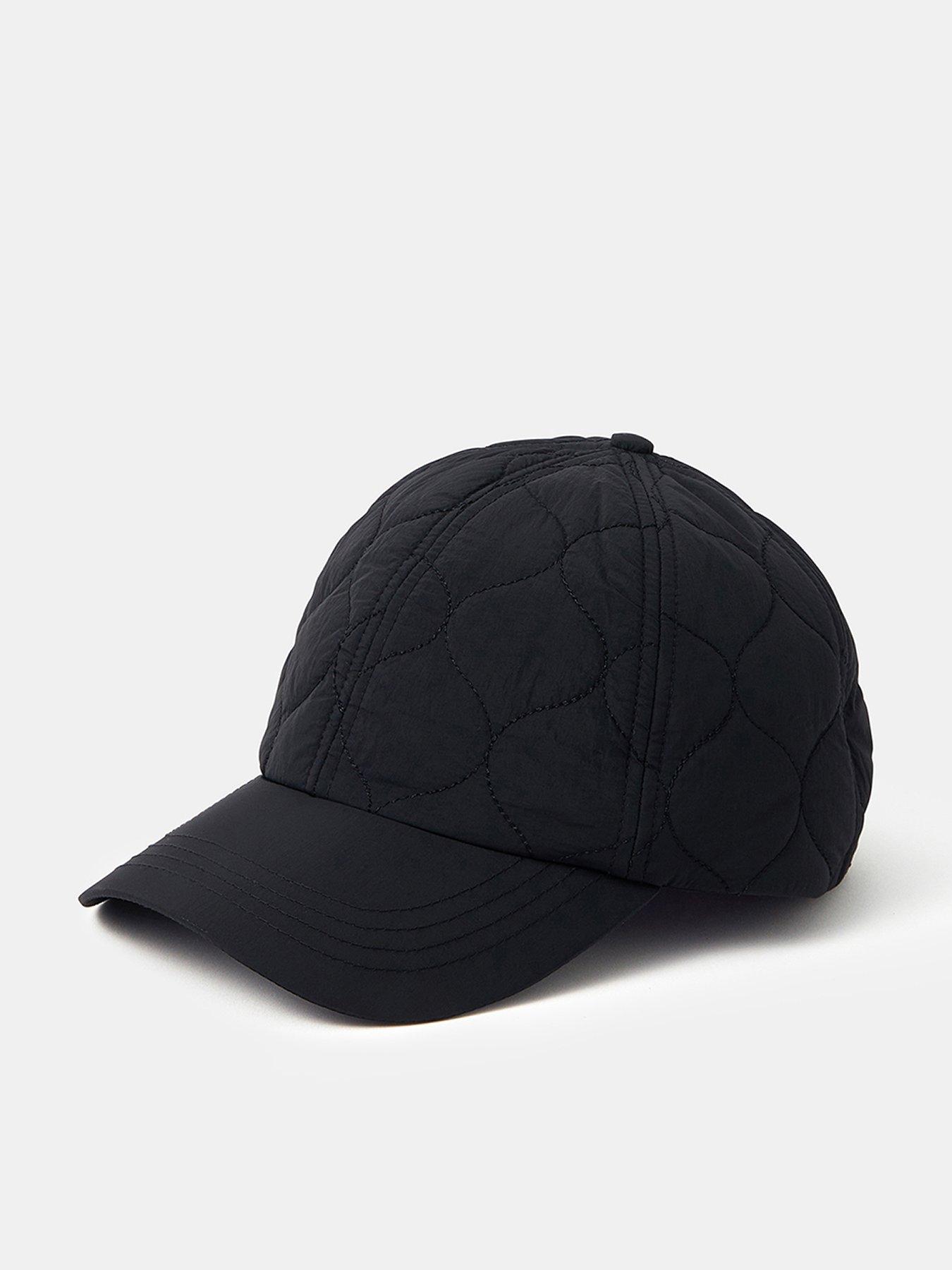 undefined Water-Resistant Quilted Rain Cap - Black
