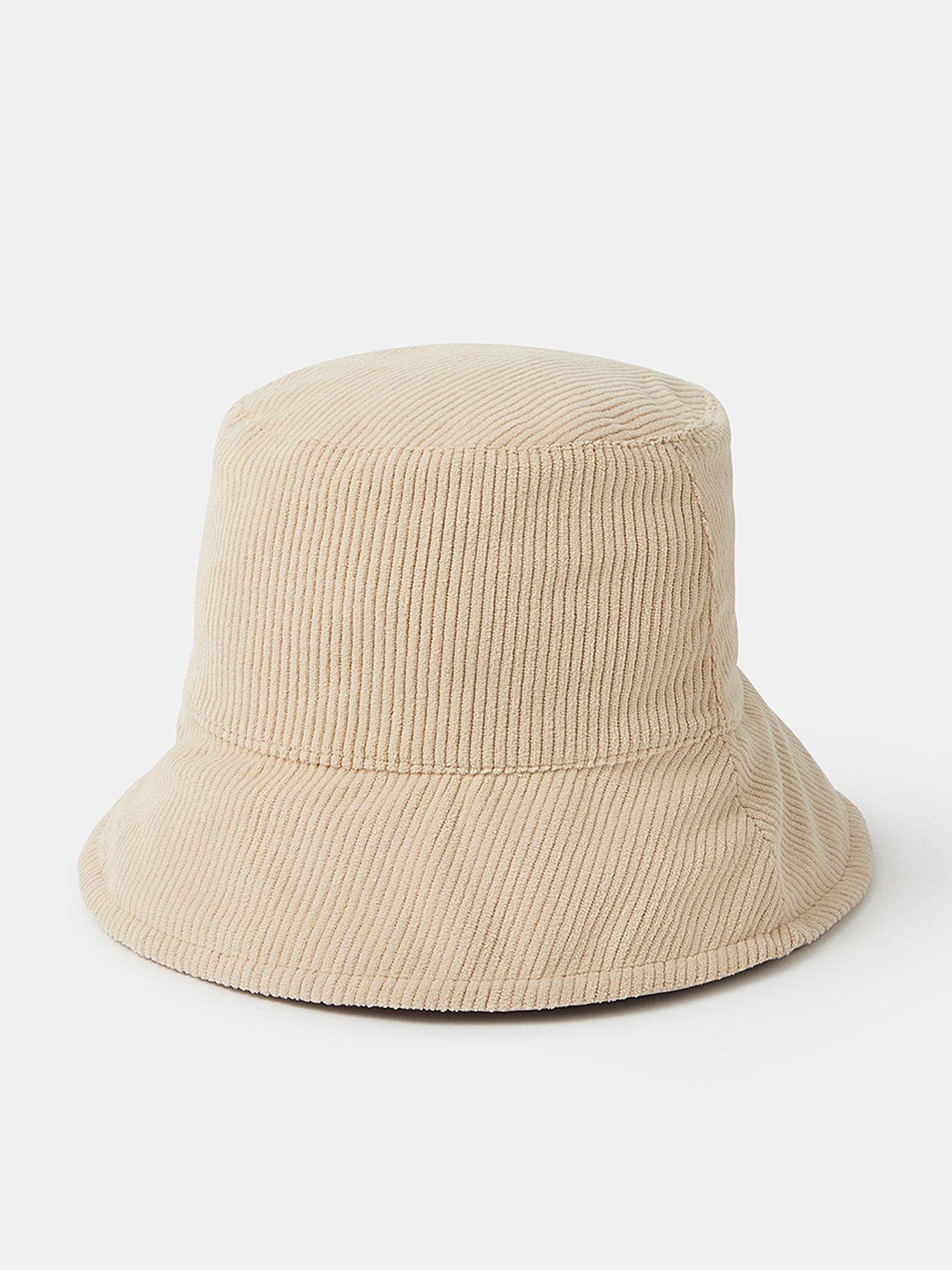 undefined Reversible Cord Bucket Hat - Cream