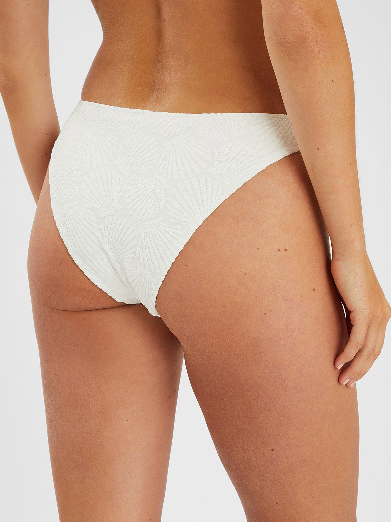Image 2 of 3 of Accessorize Seashell Bikini Bottoms - White