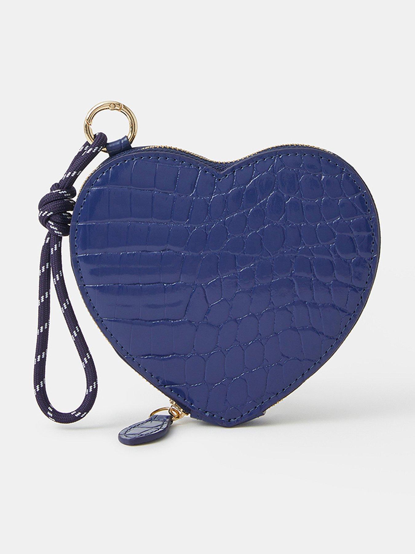 undefined Patent Heart Purse - Blue