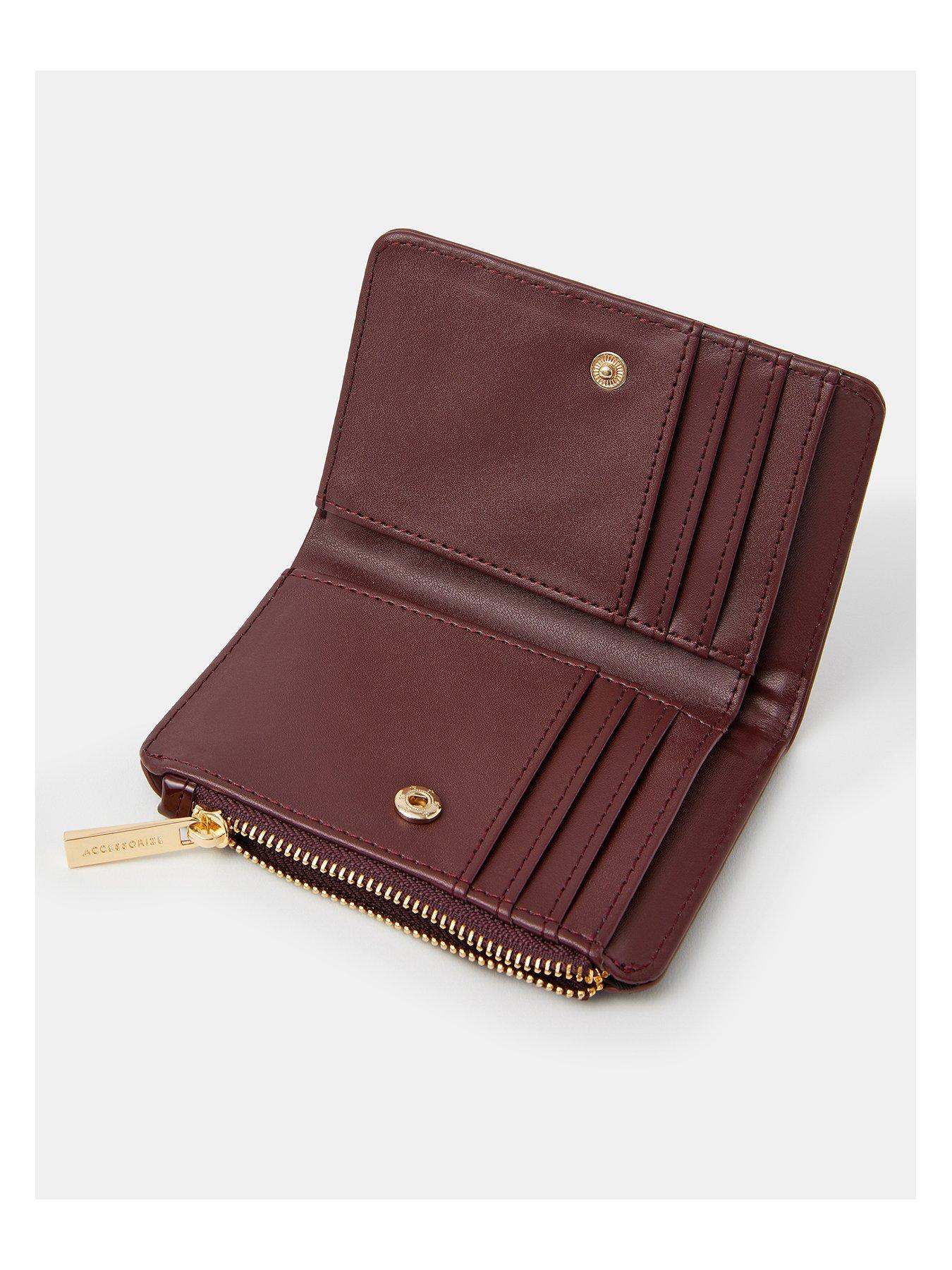 Image 3 of 3 of Accessorize Patent Croc Stud Purse - Red