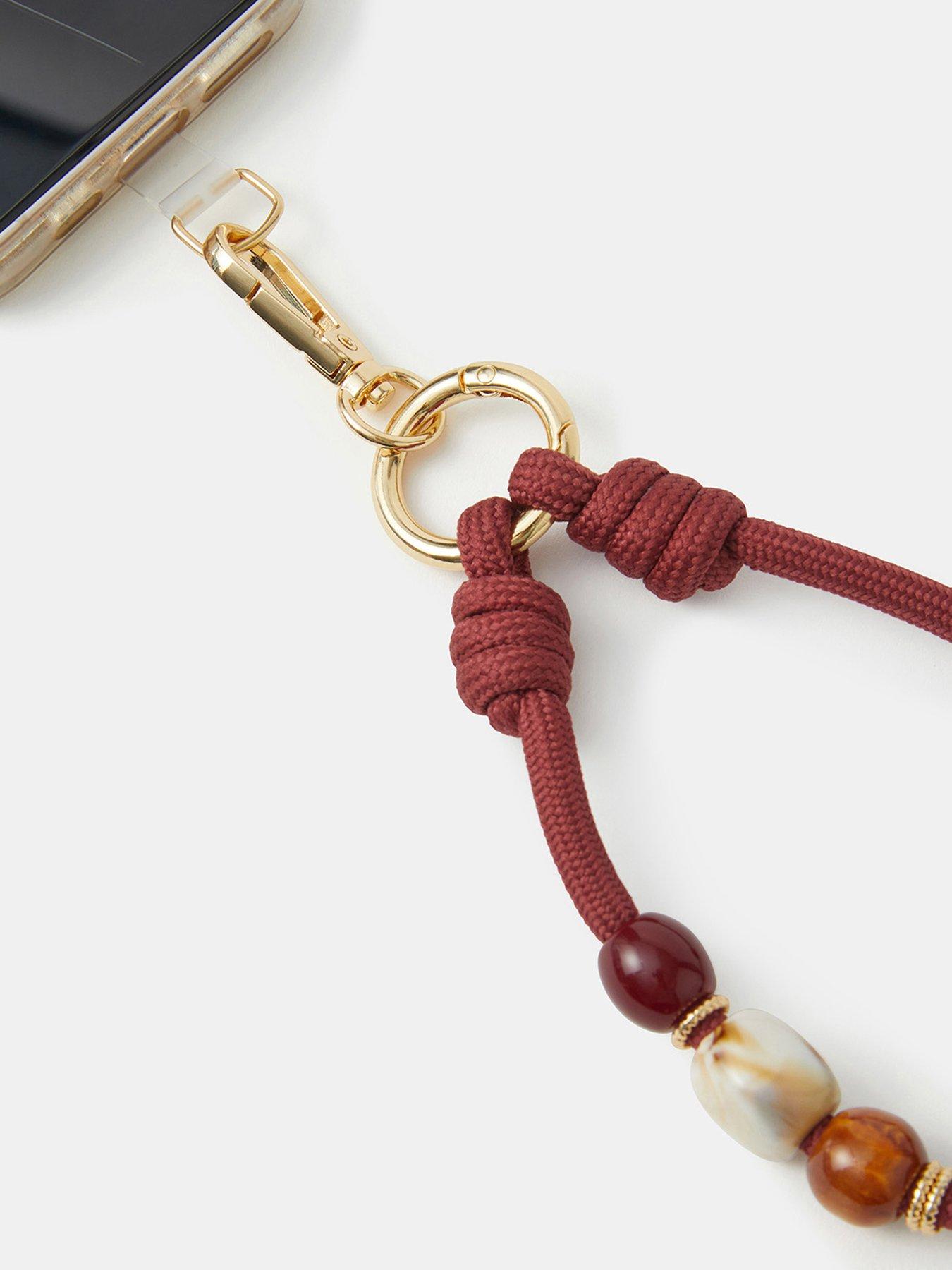 Image 3 of 3 of Accessorize Beaded Cord Phone Wrist Strap