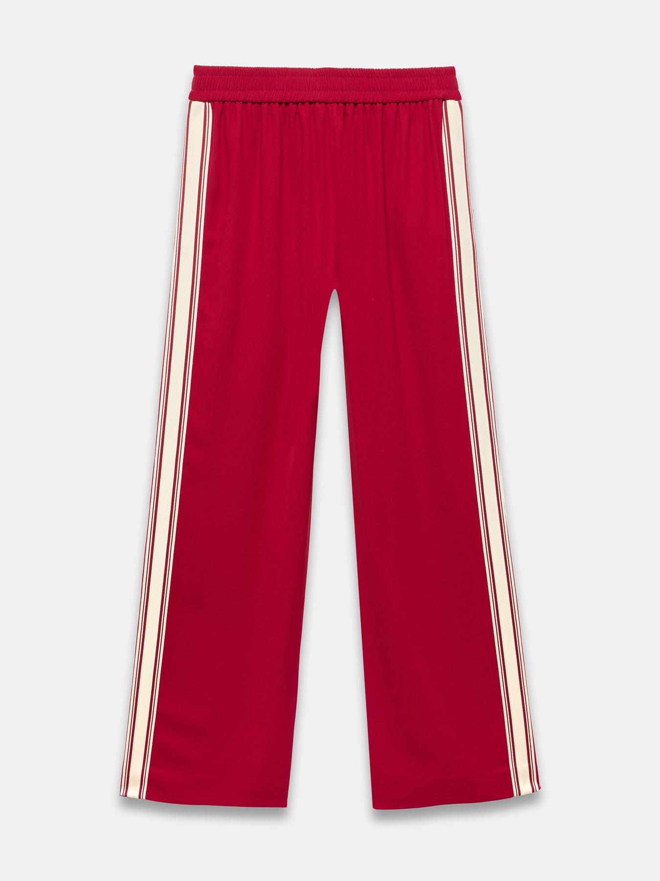 Image 6 of 6 of Mint Velvet Side Stripe Trousers - Red