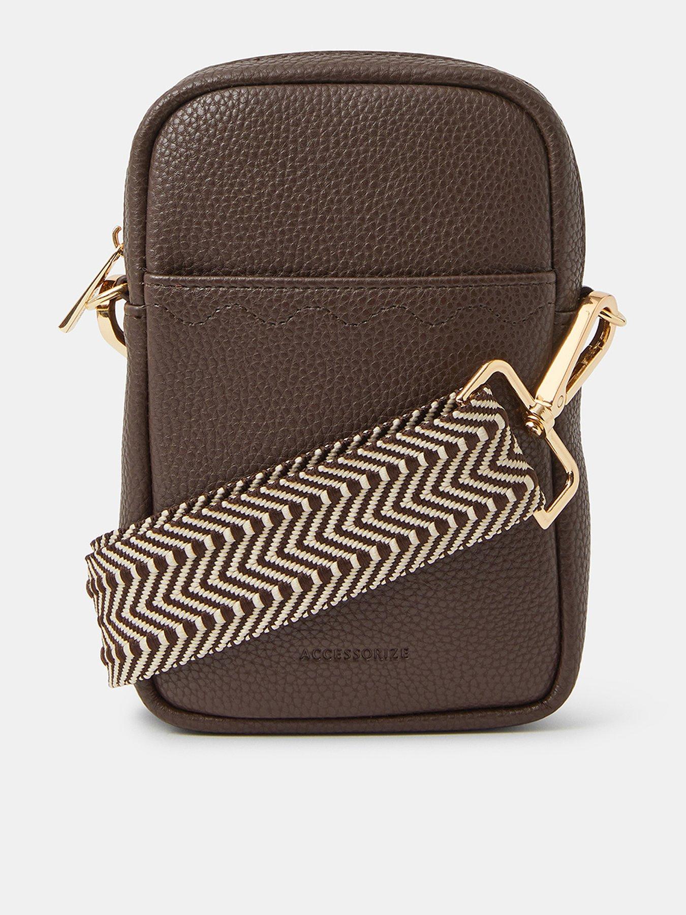 undefined Slip Pocket Phone Bag - Brown