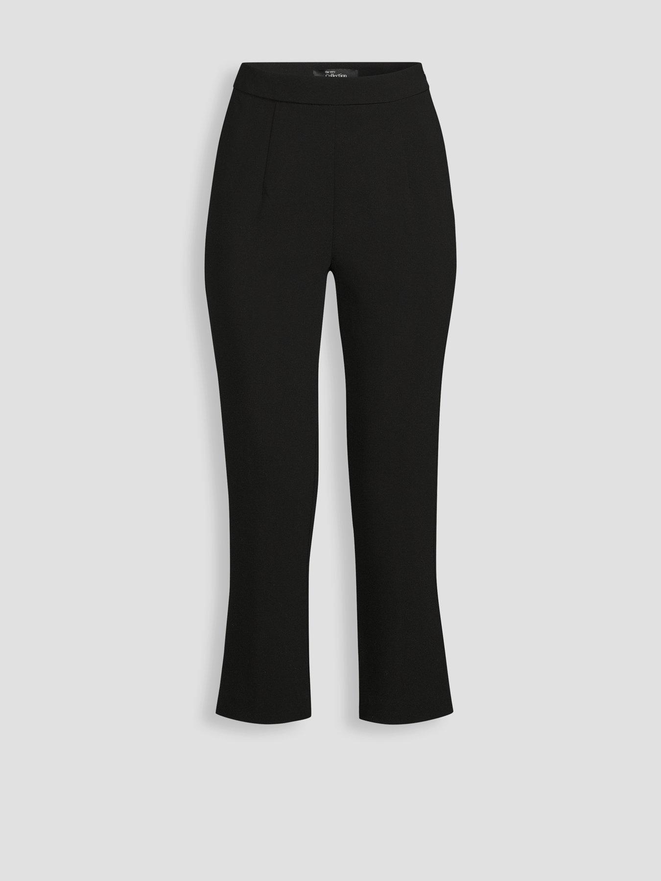 Image 7 of 7 of The Very Collection Formal Capri Trousers - Black