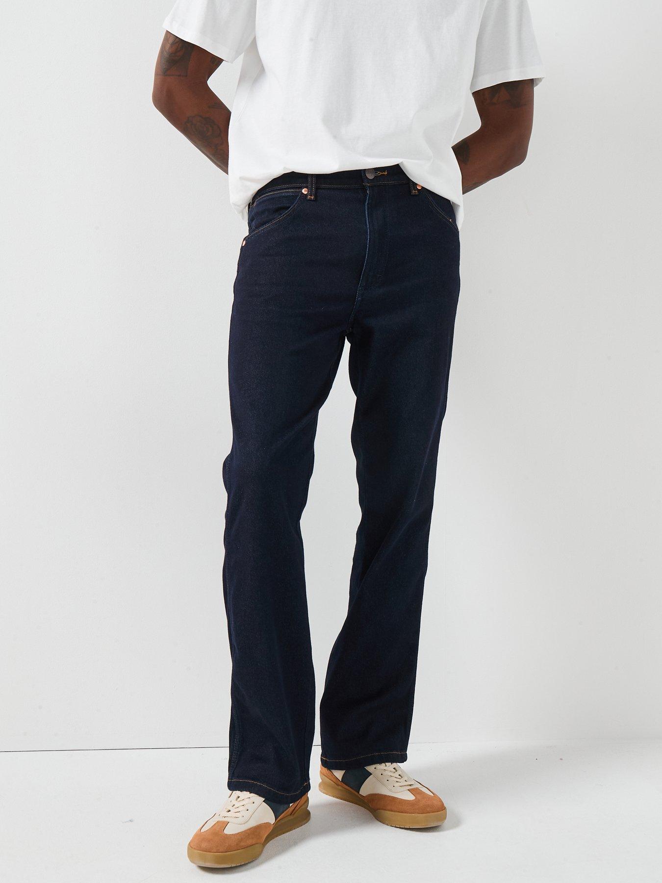 Wrangler Wrancher 5 Pocket Bootcut Fit Jean - Dark Blue