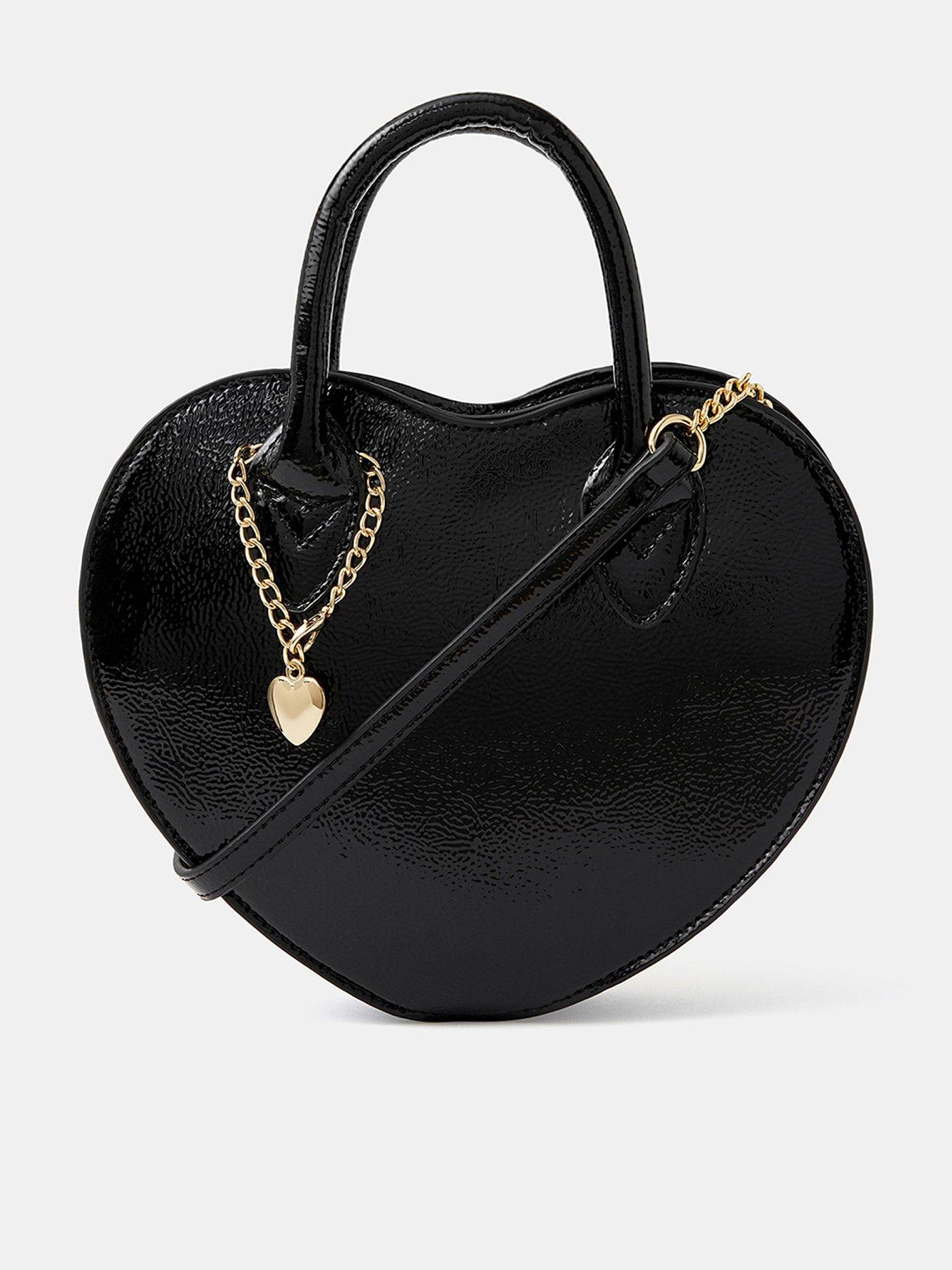 undefined Patent Heart Crossbody Handbag