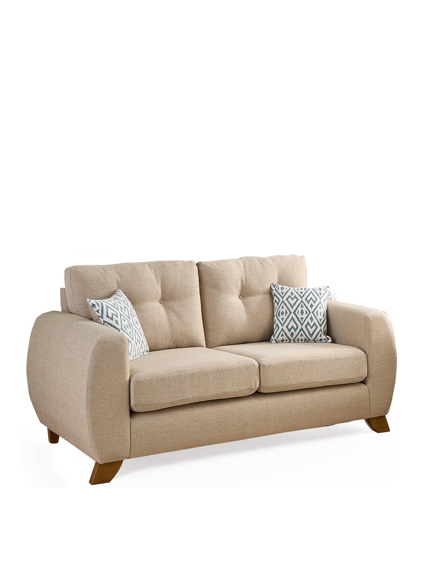 Image 3 of 7 of The Very Collection Prent Fabric 2 Seater Sofa - Natural - Made to order in the UK