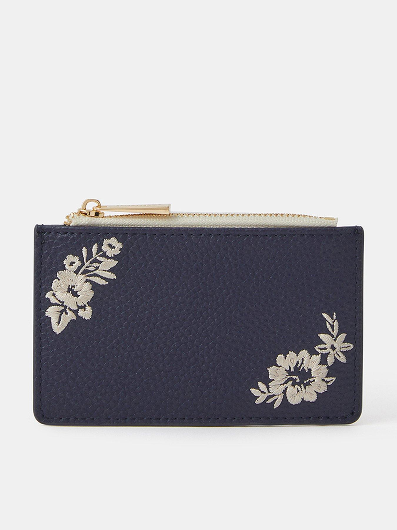 undefined Floral Embroidered Card Holder