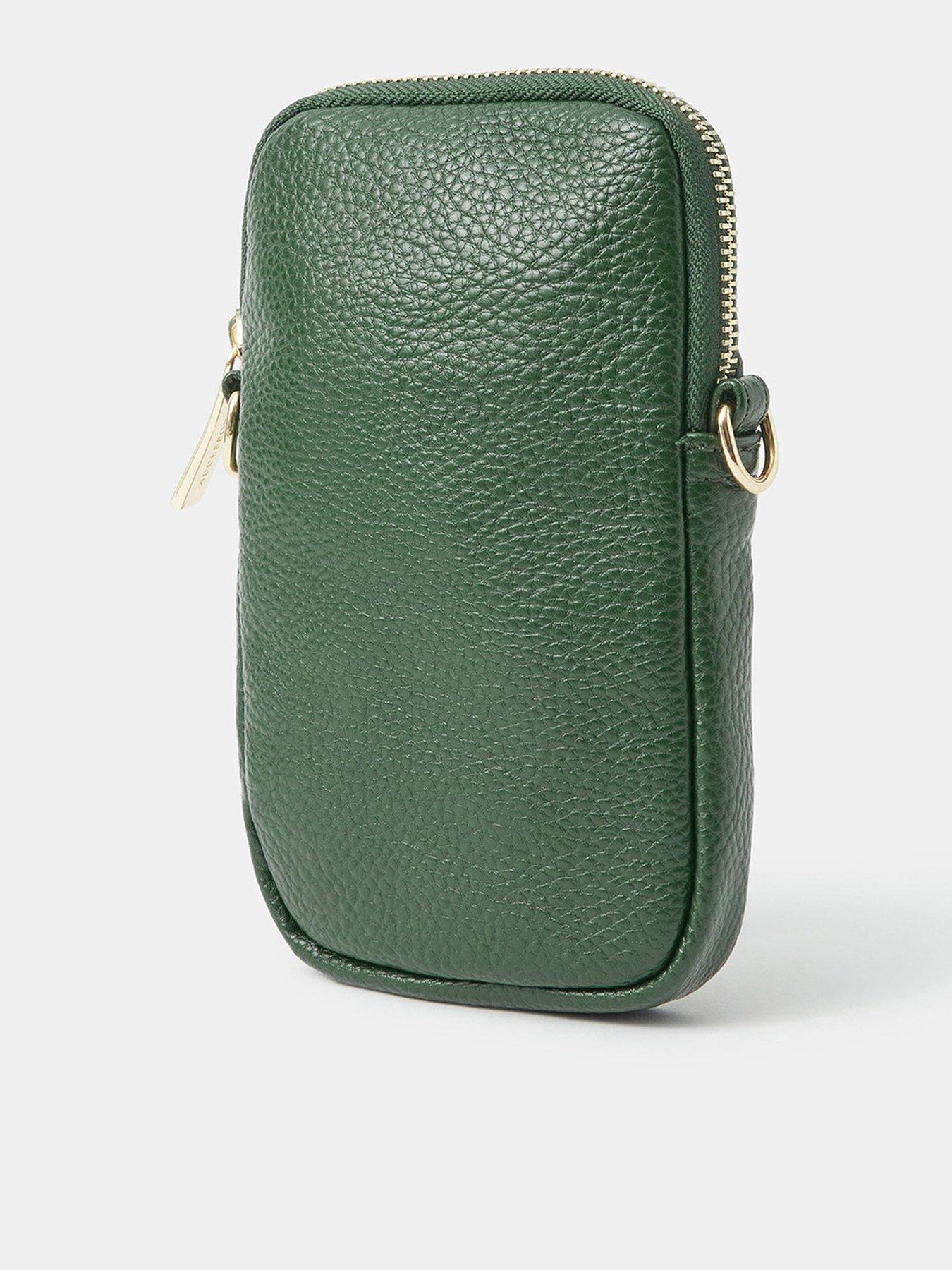 Image 3 of 5 of Accessorize Tab Pocket Phone Bag - Green