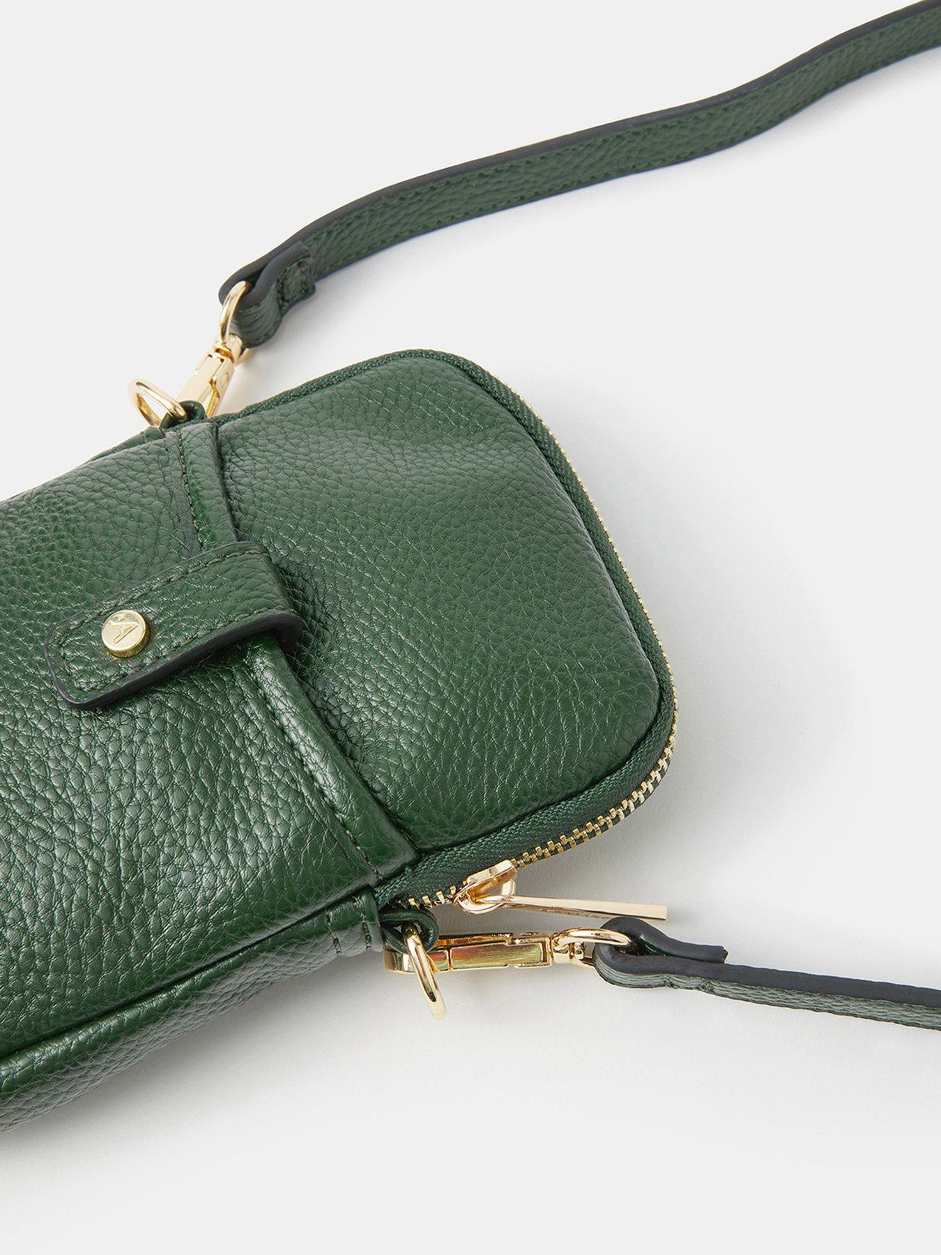 Image 4 of 5 of Accessorize Tab Pocket Phone Bag - Green