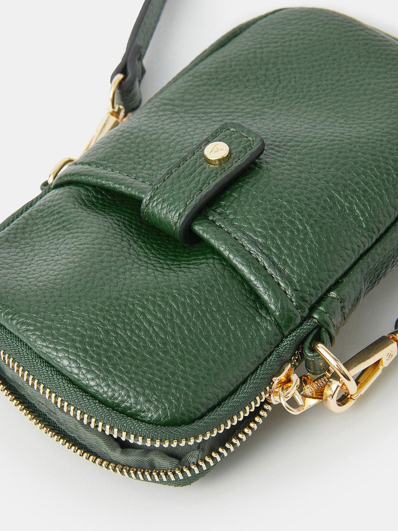 Image 5 of 5 of Accessorize Tab Pocket Phone Bag - Green