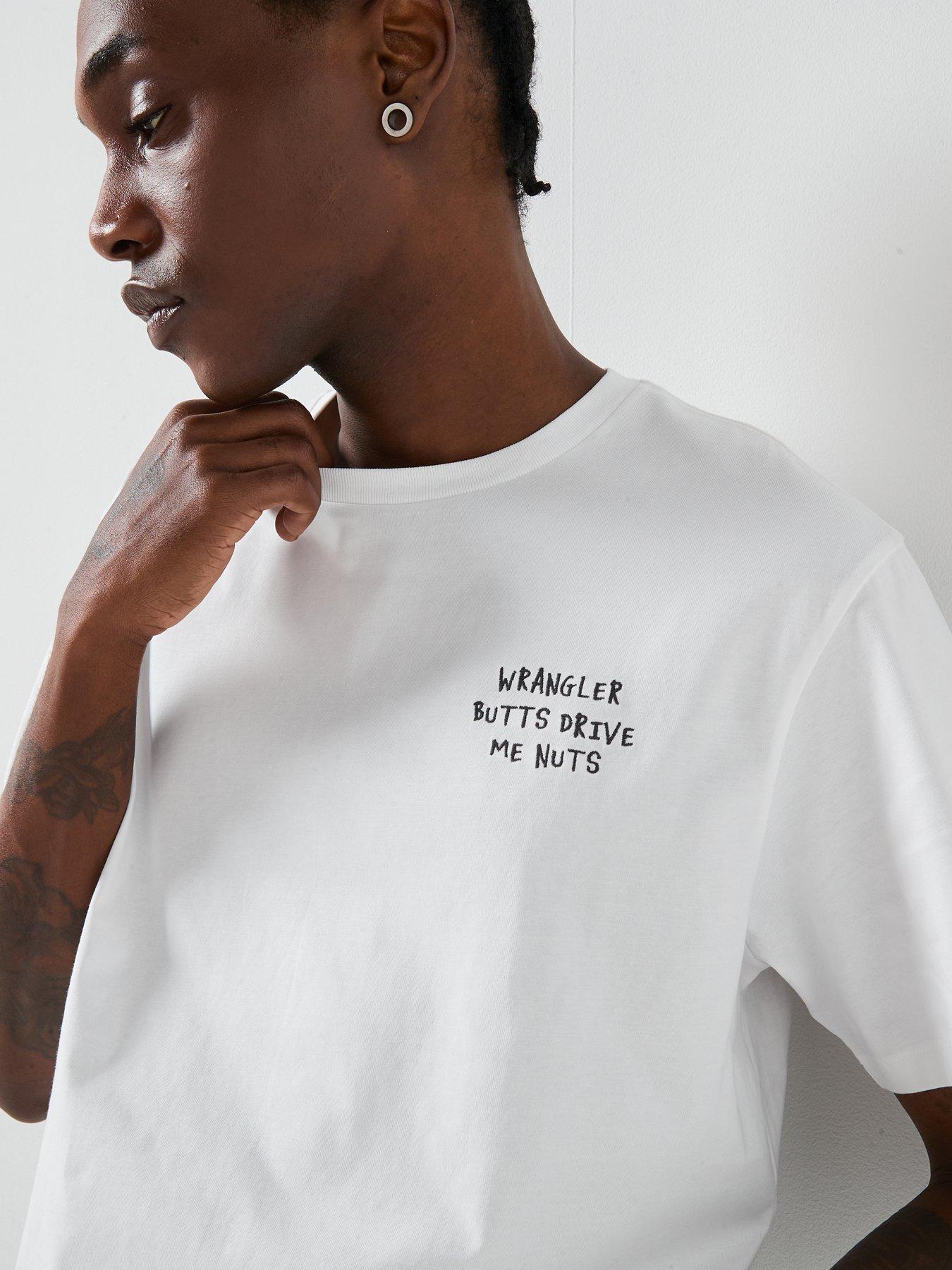 Image 4 of 6 of Wrangler Embroidery Short Sleeve Back Print T-shirt