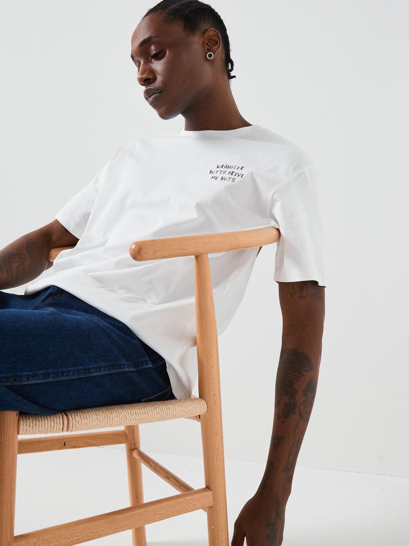 Image 5 of 6 of Wrangler Embroidery Short Sleeve Back Print T-shirt