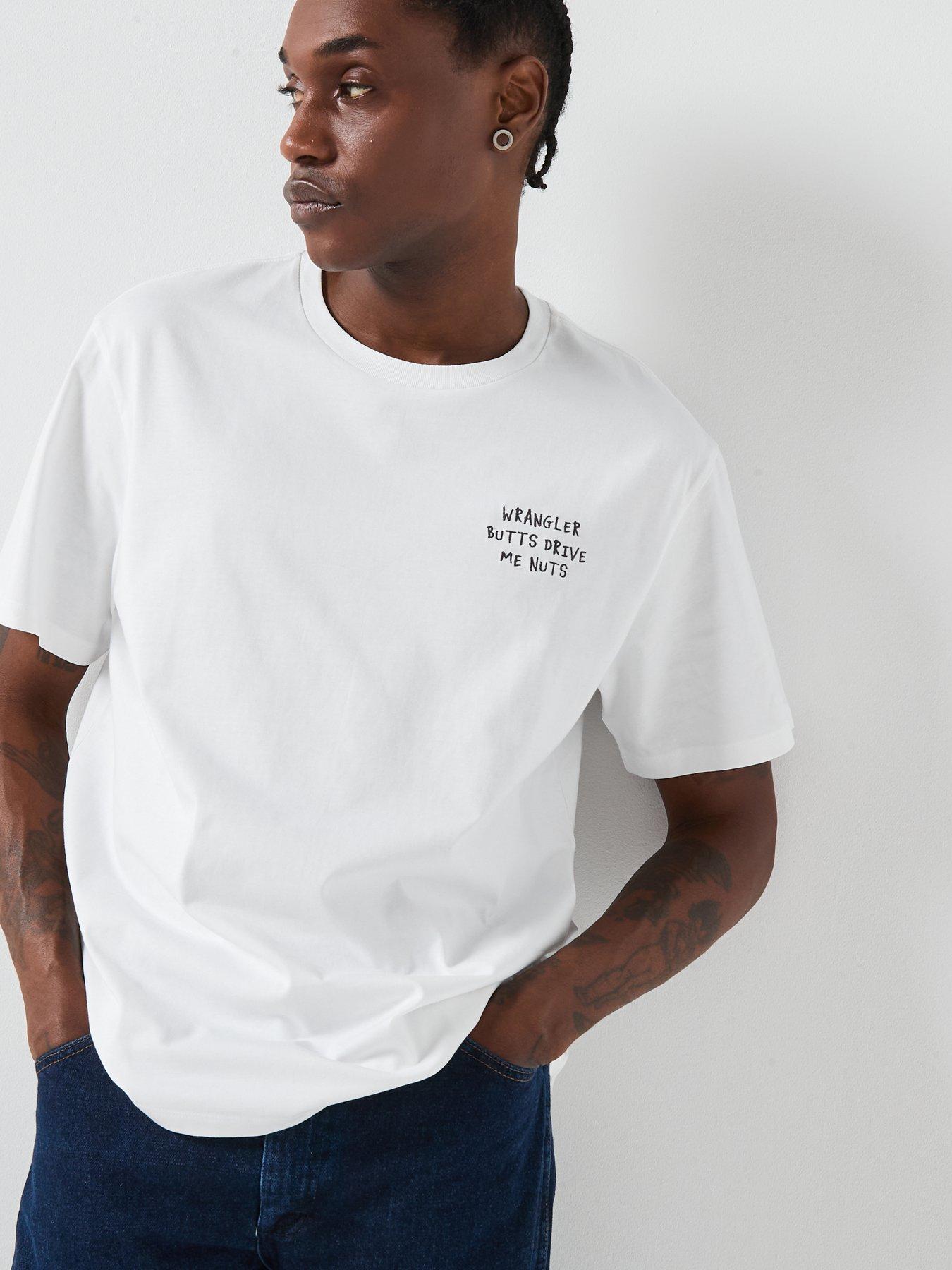 Image 6 of 6 of Wrangler Embroidery Short Sleeve Back Print T-shirt