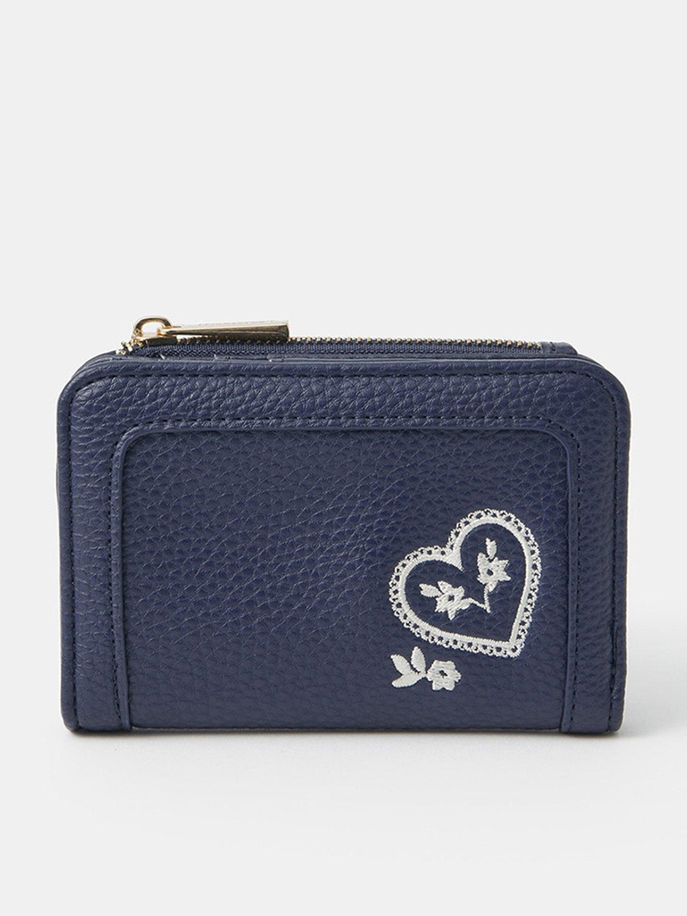 undefined Paisley Heart Embroidered Purse