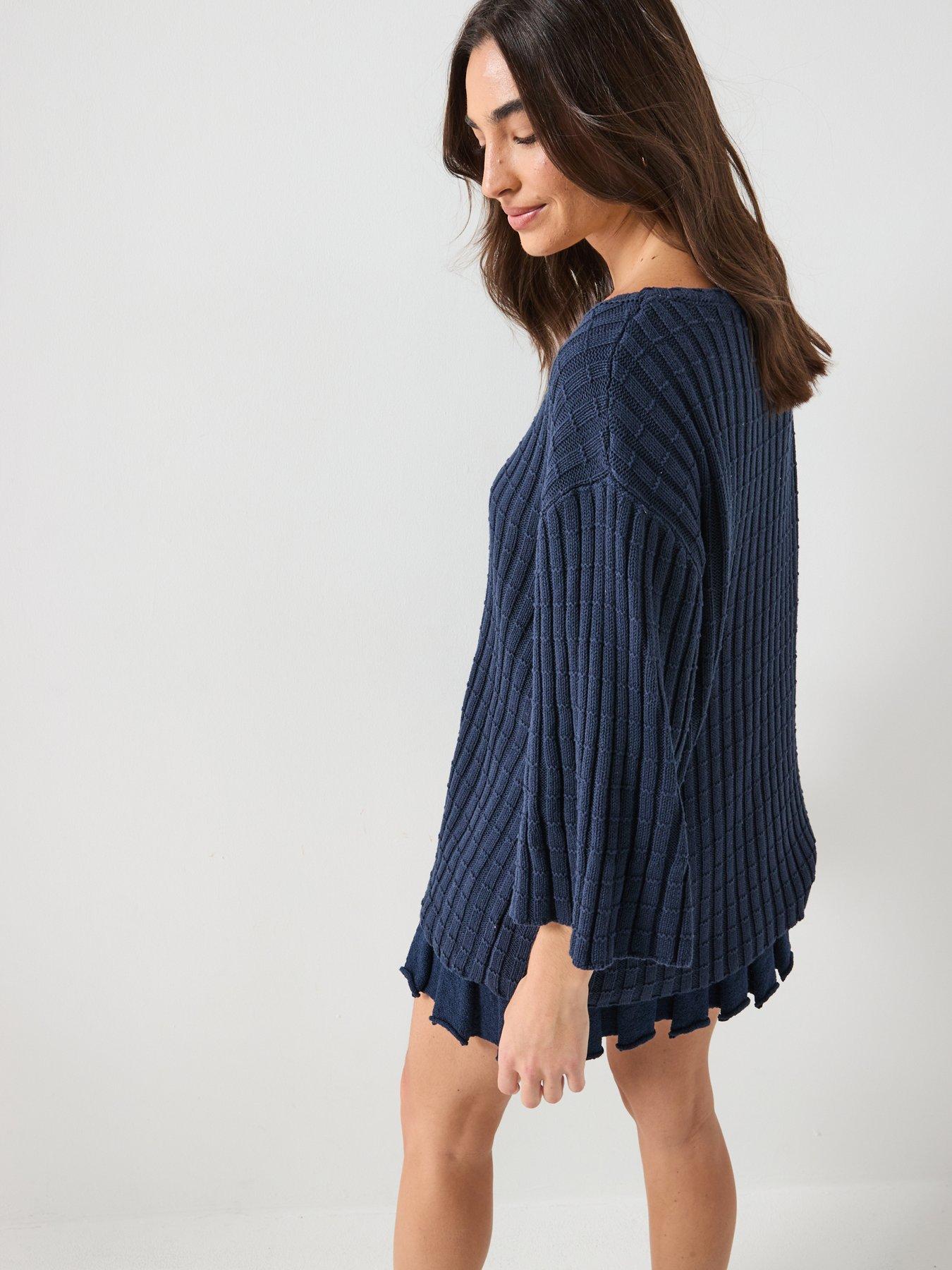 casual blue and white dresses Free People Goldie Denim Western Mini Dress