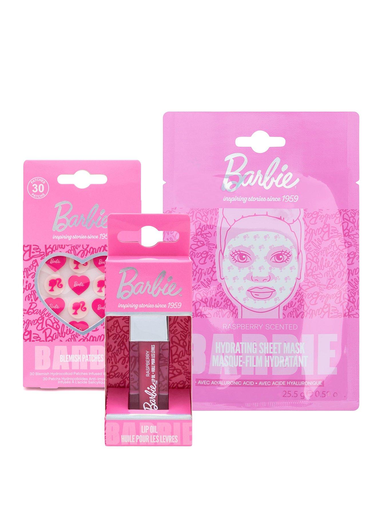 Barbie Nighttime Routine- Blemish Patches, Lip Oil and Sheet Mask Set