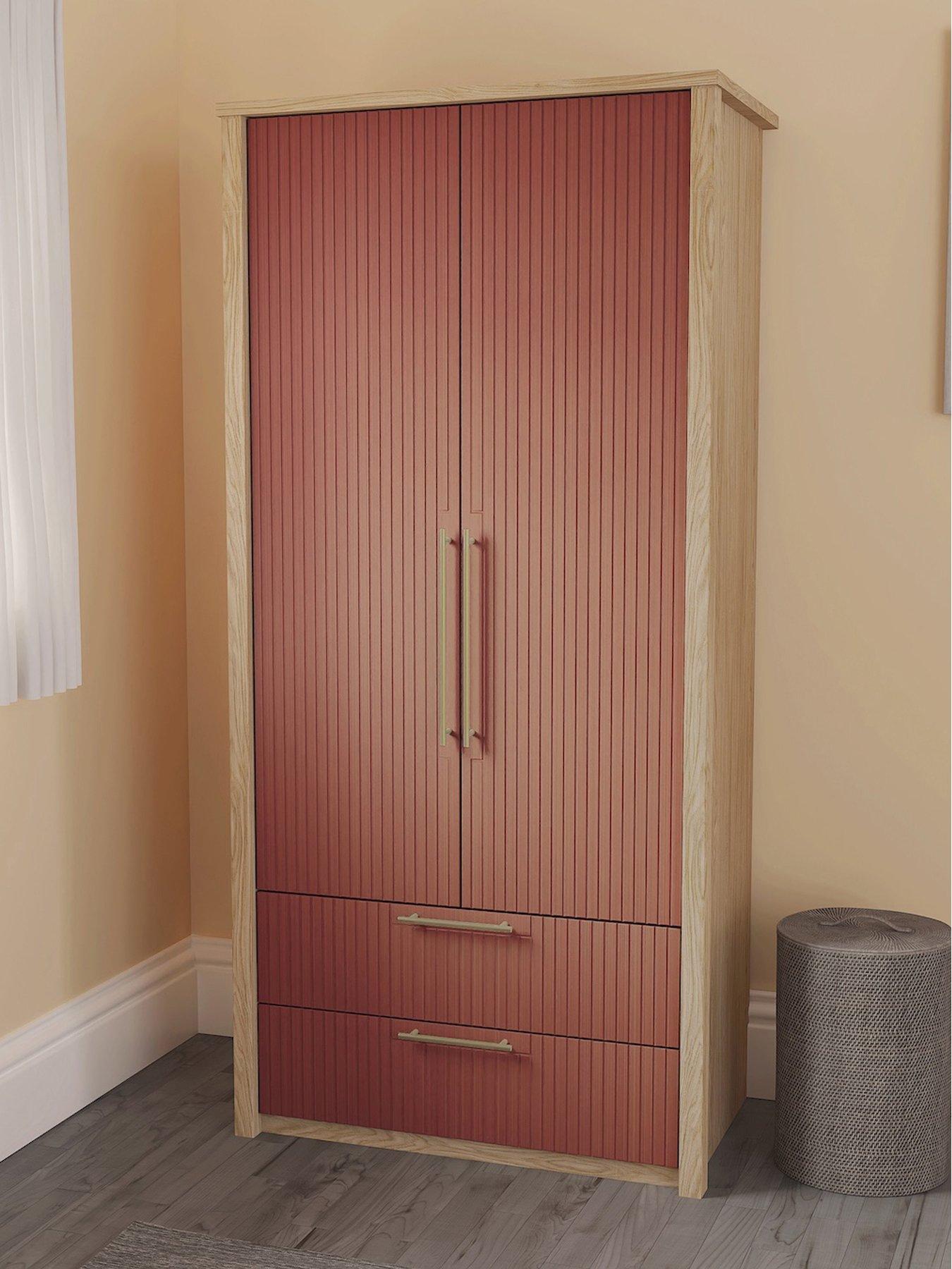 undefined Arvon Ready Assembled 2 Door Combi Wardrobe
