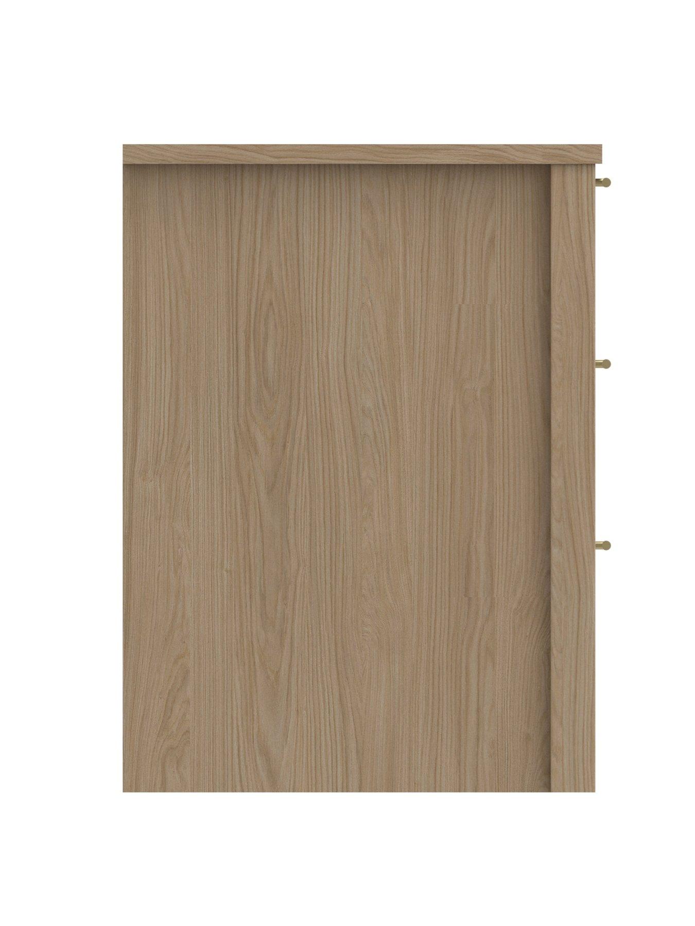 Image 4 of 4 of One Call Arvon Ready Assembled&nbsp;3 Drawer Bedside Chest