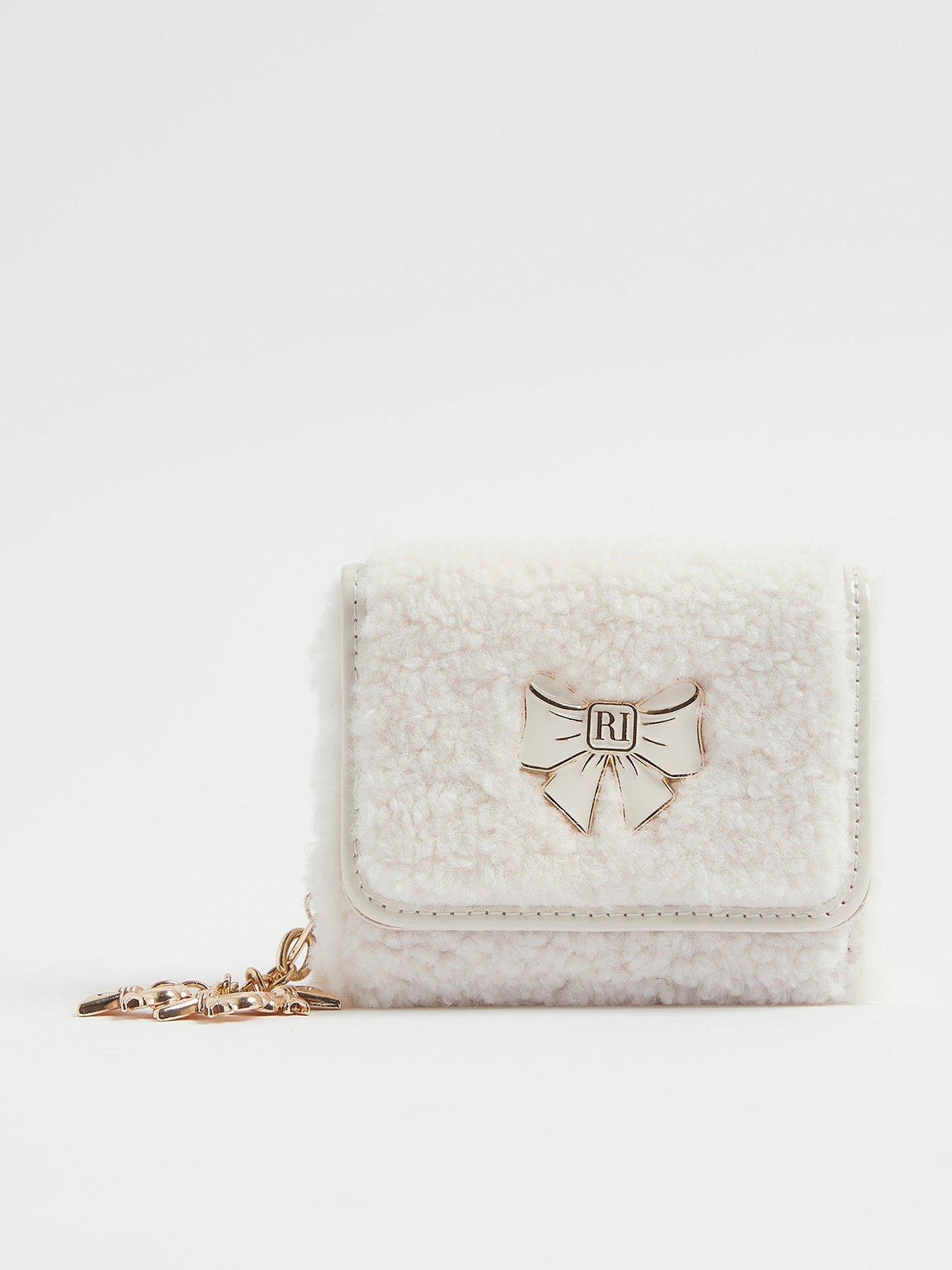 River Island Older Girls Bow Purse - Cream