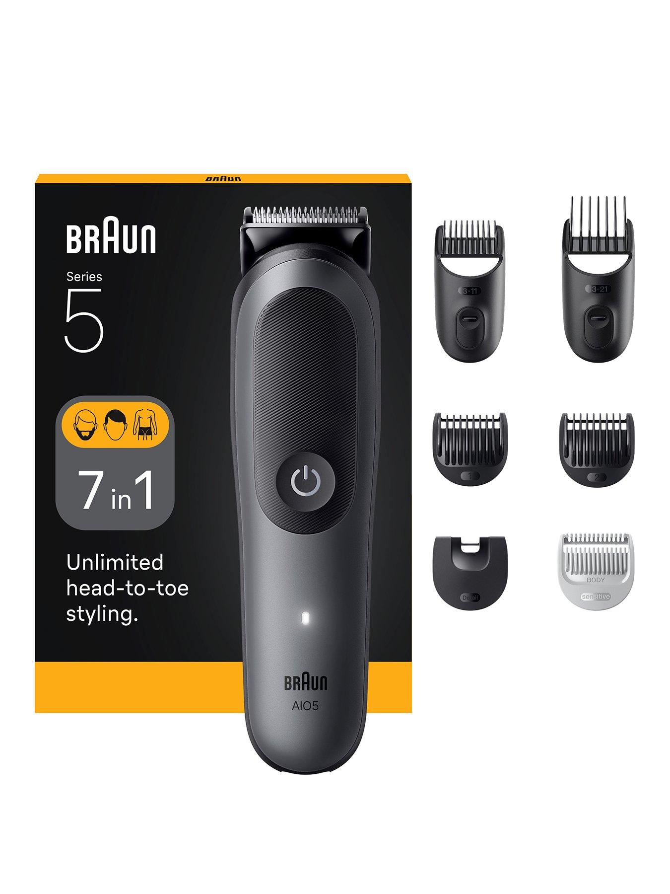 undefined Braun All-in-One Kit Series 5, 7in1 Grooming, Body Trim, AIO5520, Grey