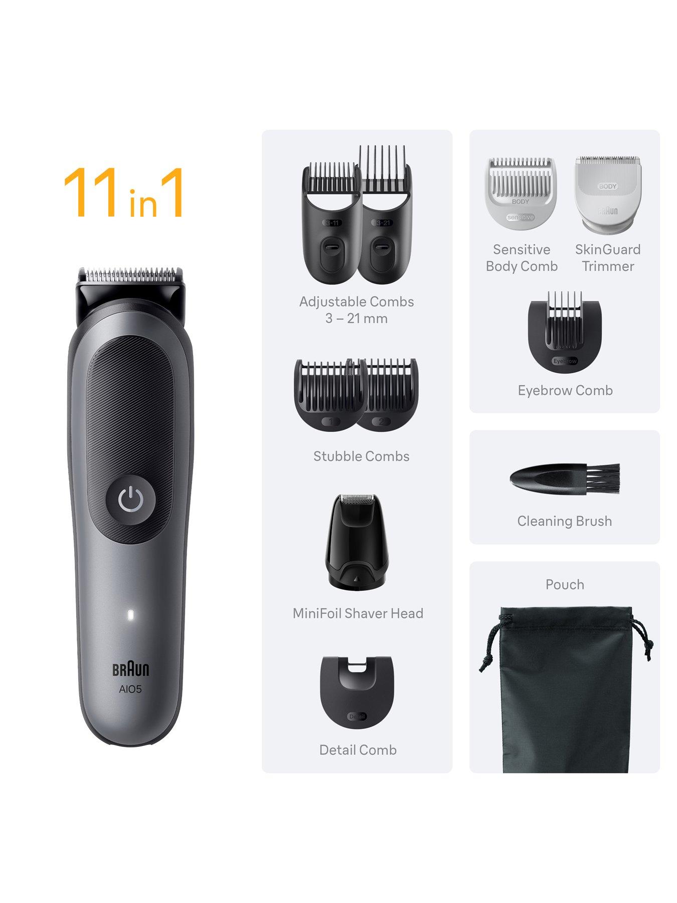 Image 2 of 7 of Braun All-in-One Kit Series 5, 11in1 Grooming, Body Trim, AIO5560, Grey
