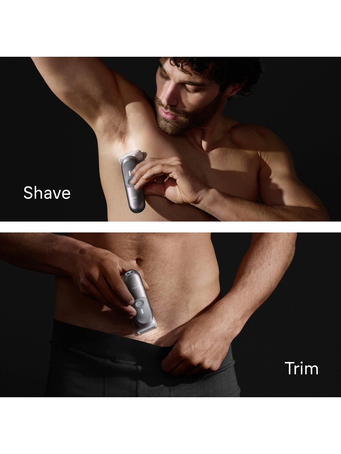 Image 7 of 8 of Braun Body Groomer Series 7, +6 Grooming Tools, Trim & Shave, Waterproof, BG7550, Grey