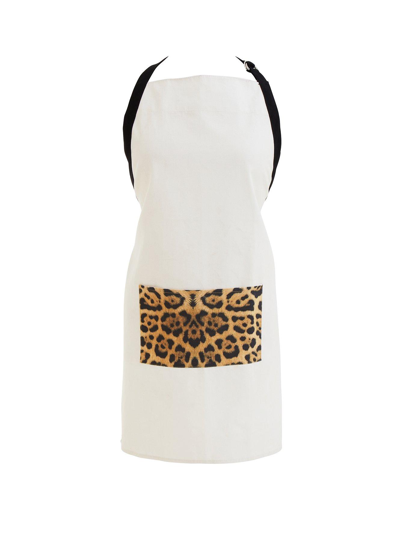 undefined London Leo Leopard Print Apron