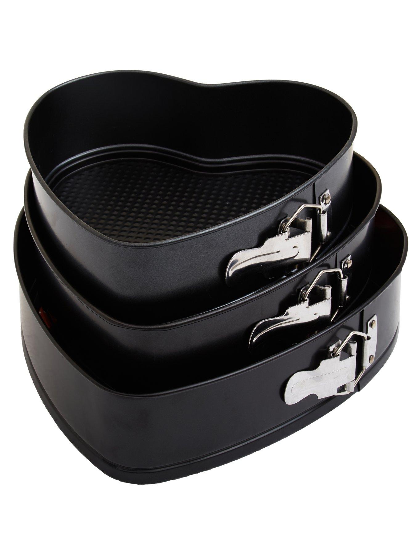 undefined From Scratch Set Of Three Heart Shaped Springform Cake Tins
