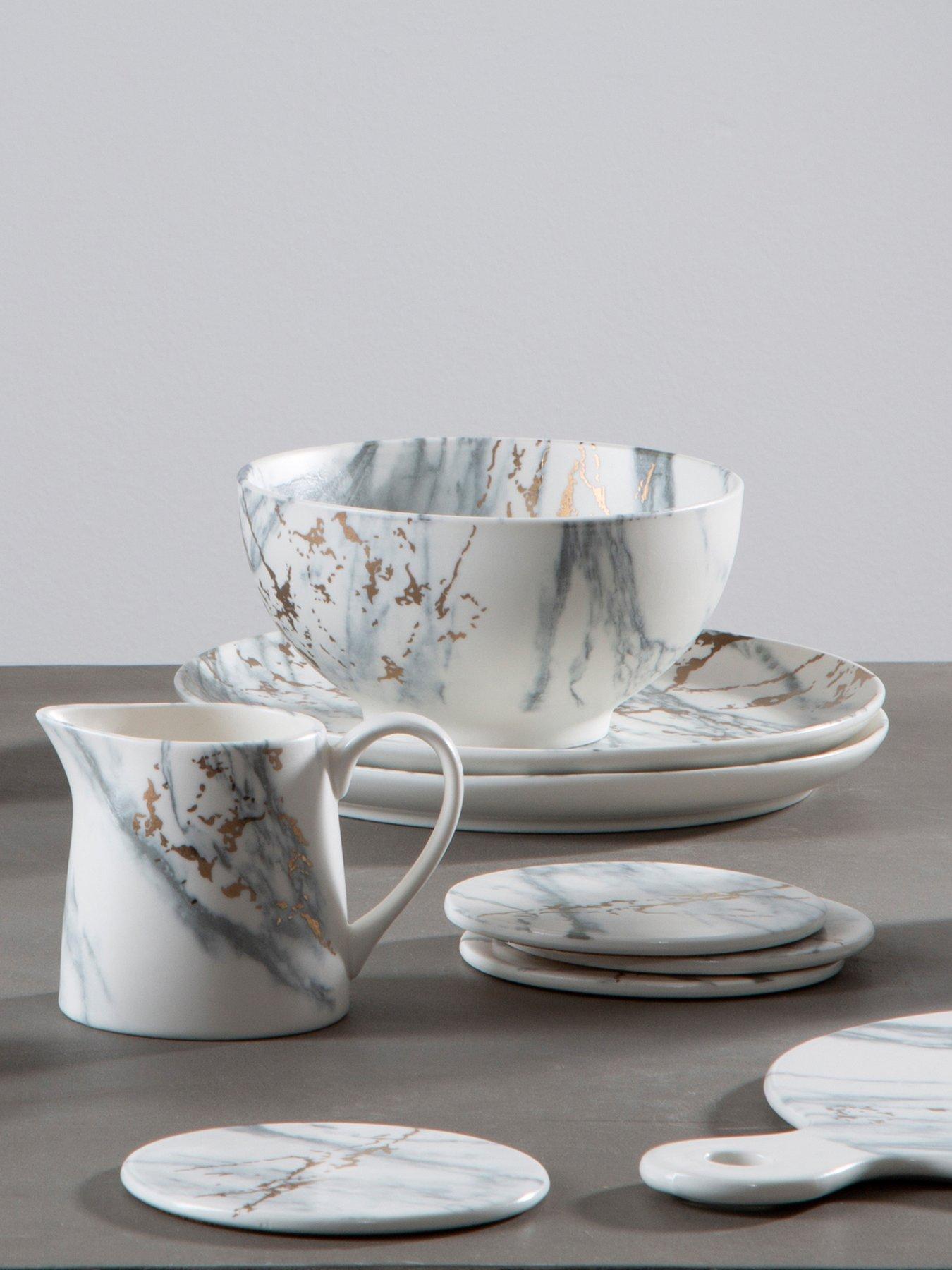 Interiors By Premier Marble Luxe Salad Bowl