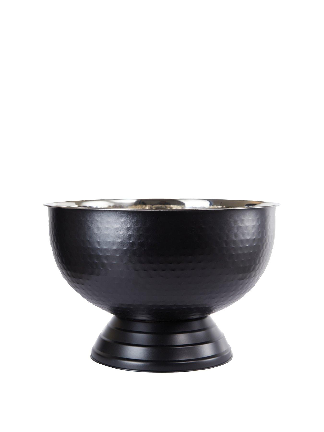Image 2 of 6 of Interiors By Premier Ankara Black Finish Champagne Bowl