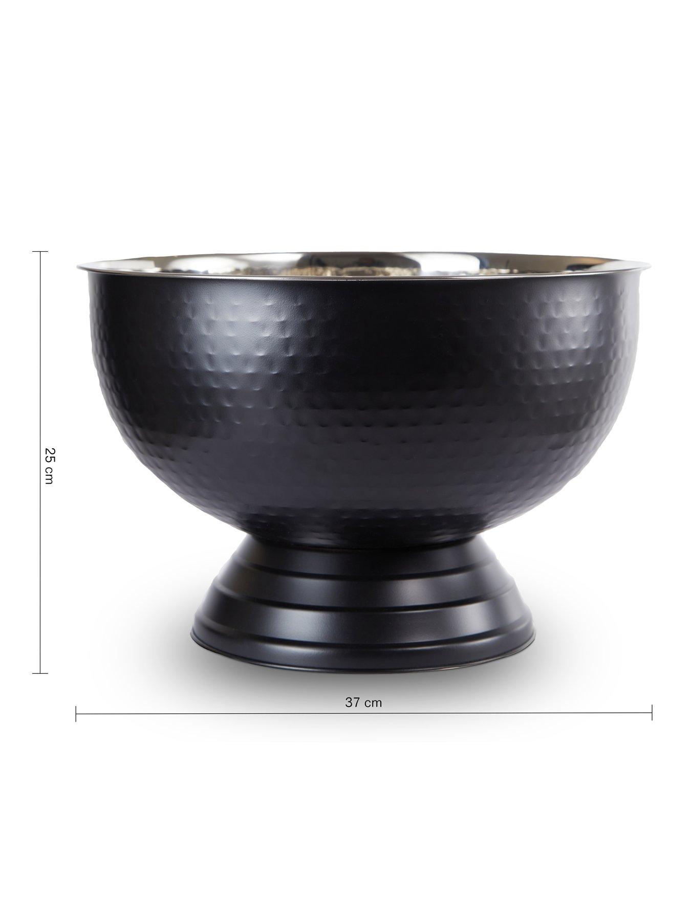 Image 5 of 6 of Interiors By Premier Ankara Black Finish Champagne Bowl