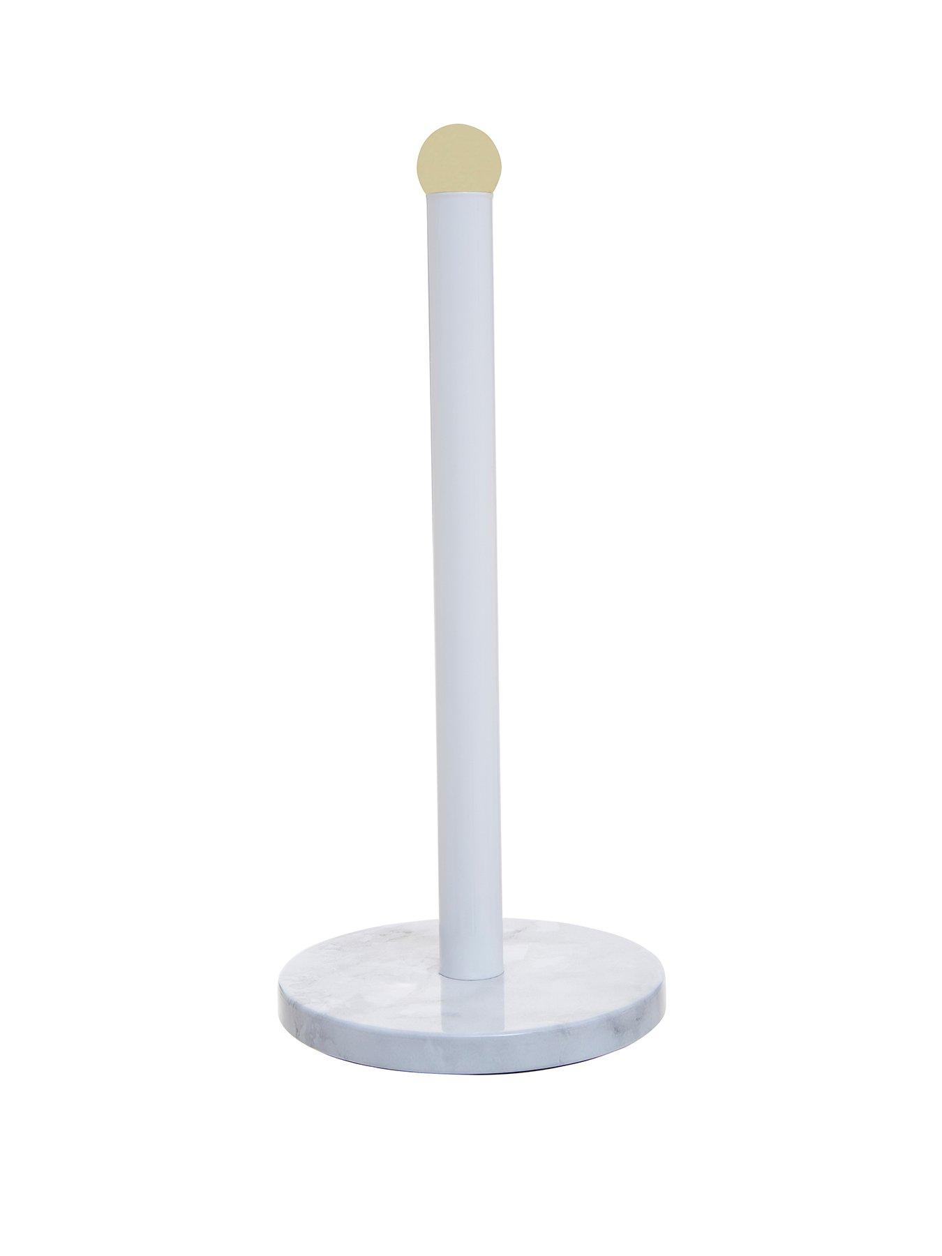 undefined Easton White Marble Effect Kitchen Roll Holder