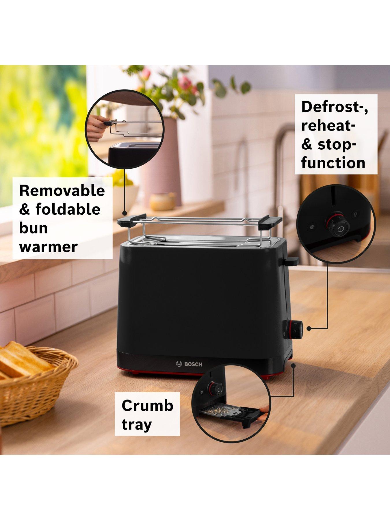 Image 3 of 8 of Bosch MyMoment TAT3M123GB Infuse 2 Slot Toaster - Black