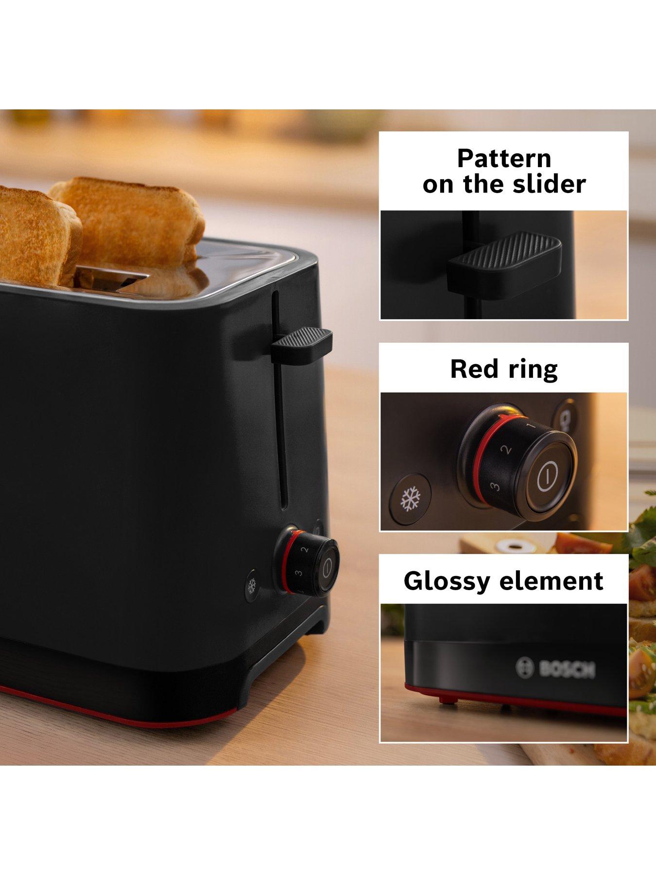 Image 4 of 8 of Bosch MyMoment TAT3M123GB Infuse 2 Slot Toaster - Black