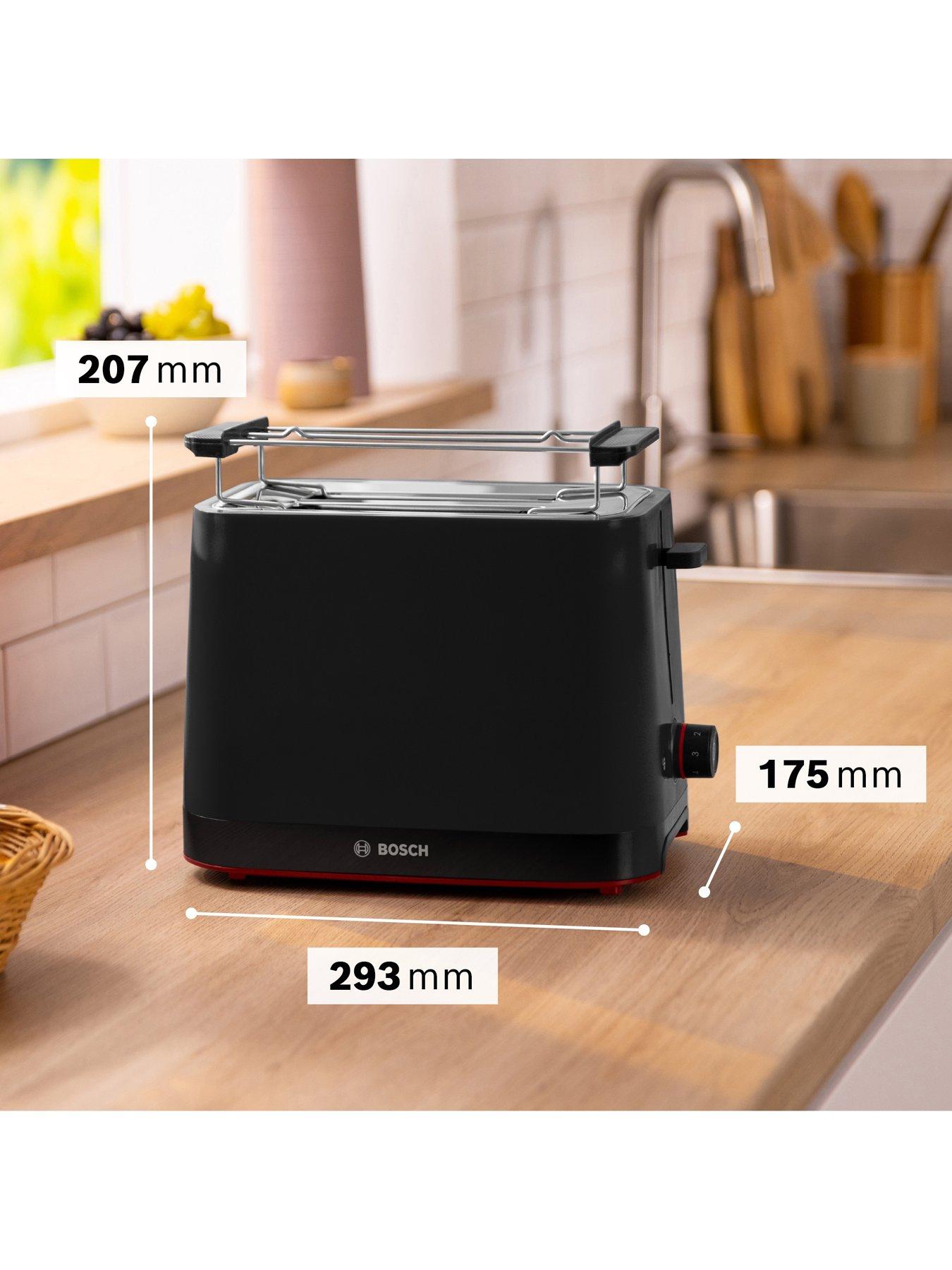 Image 6 of 8 of Bosch MyMoment TAT3M123GB Infuse 2 Slot Toaster - Black