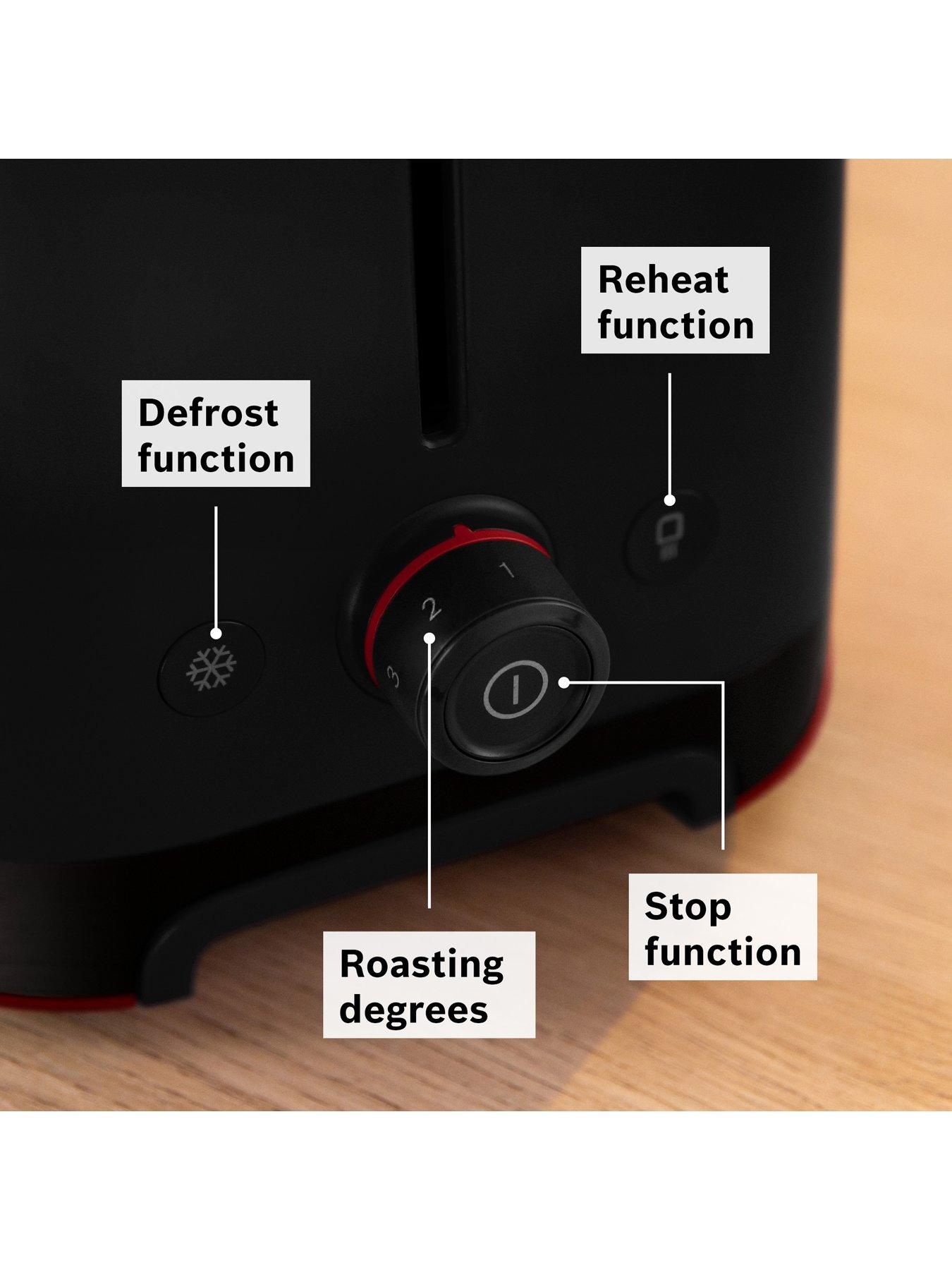 Image 7 of 8 of Bosch MyMoment TAT3M123GB Infuse 2 Slot Toaster - Black