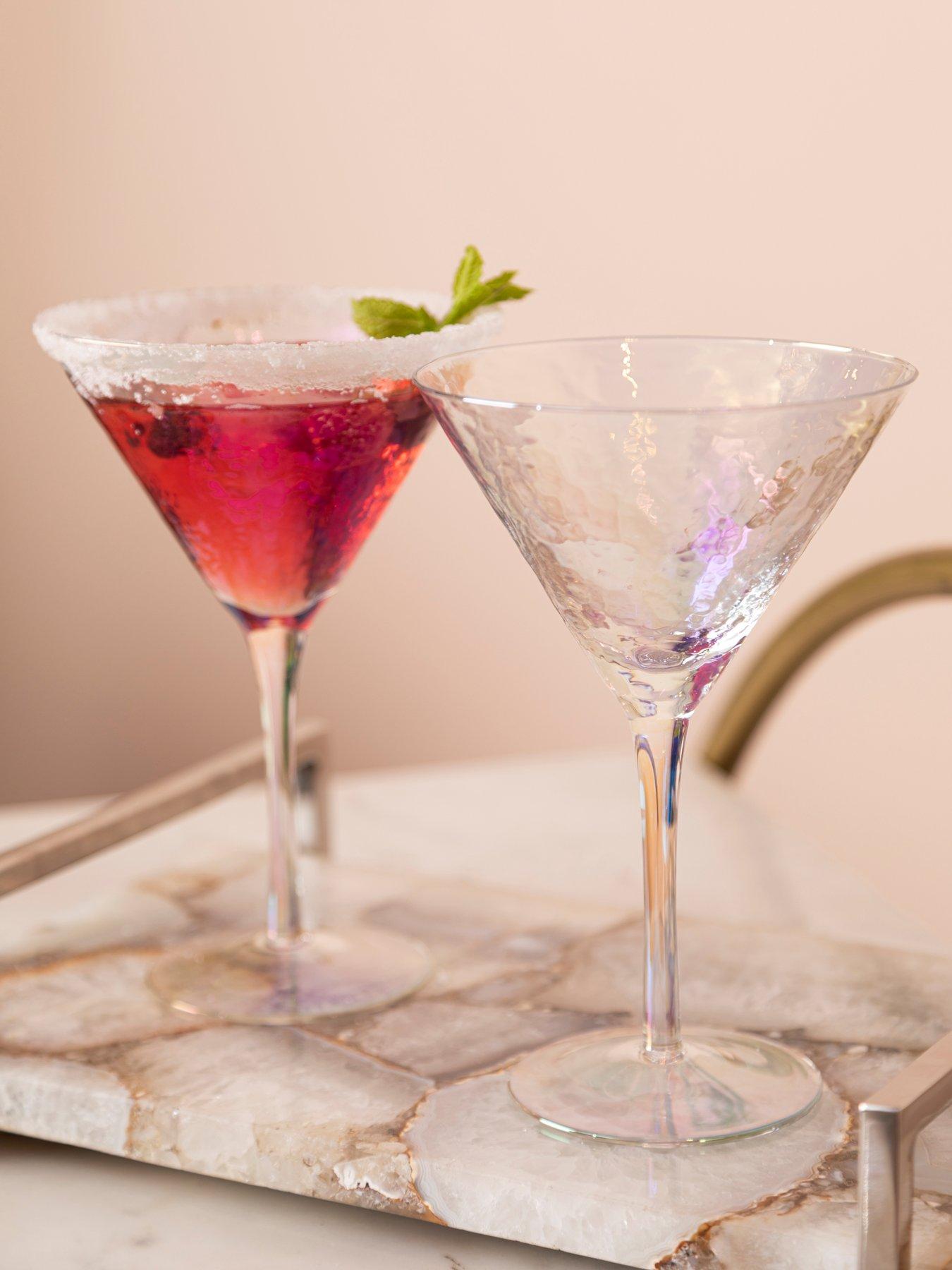 undefined Aurora Set Of 2 Lustre Cocktail Glasses