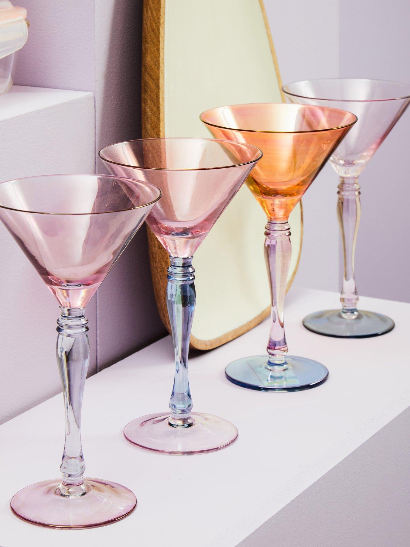 undefined Aurora Set Of 4 Multicolour Cocktail Glasses