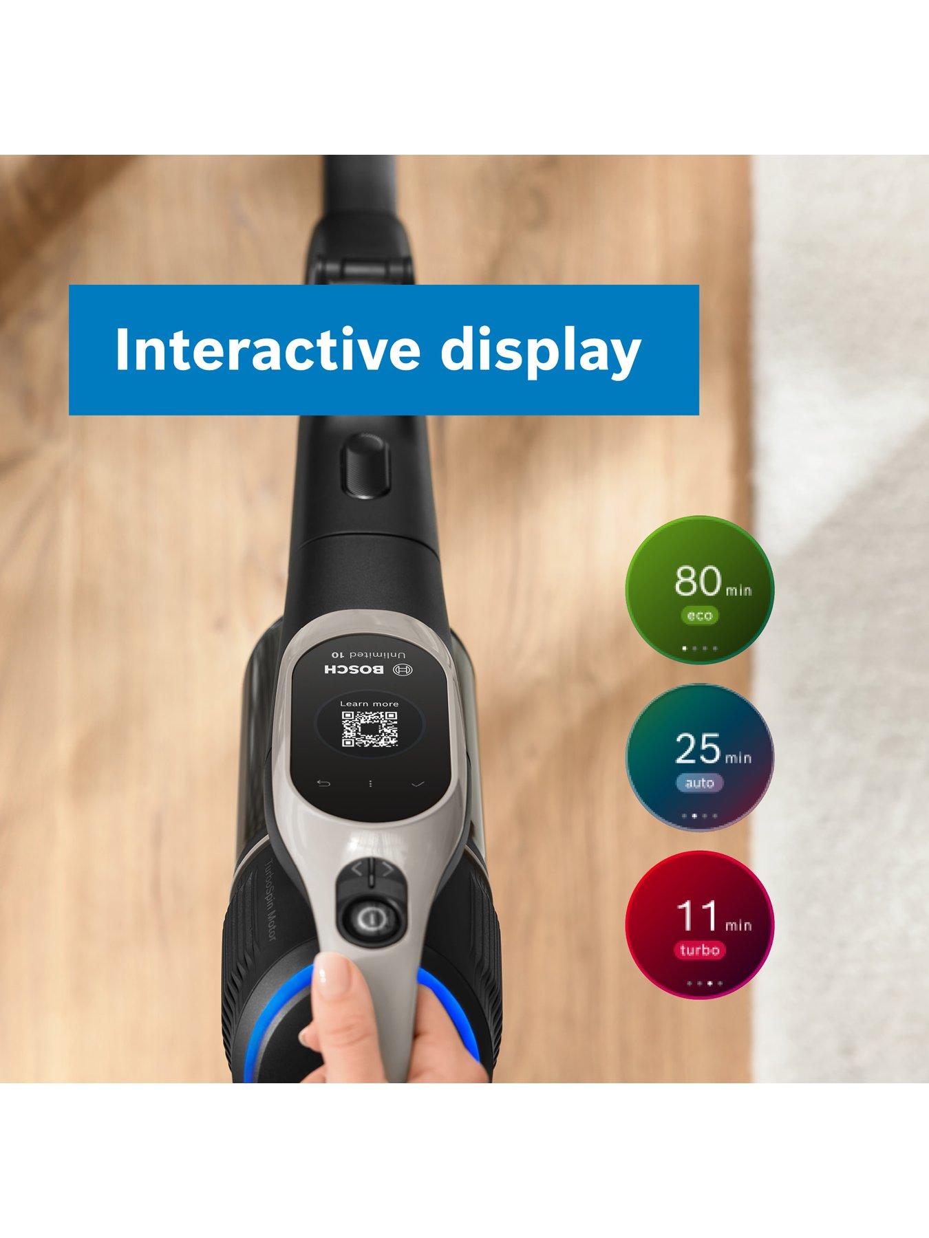 Image 5 of 8 of Bosch Unlimited 10 BBS1041GGB 80 mins runtime, Cordless Vacuum Cleaner - Graphite