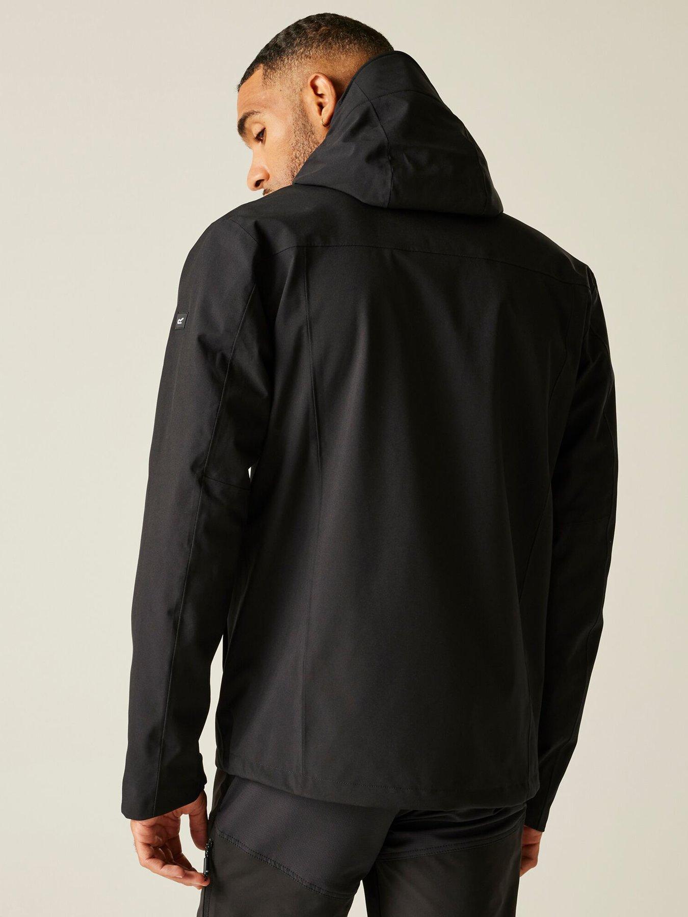 Image 2 of 6 of Regatta Mens Birchdale Ii Waterproof Shell Jacket - Black