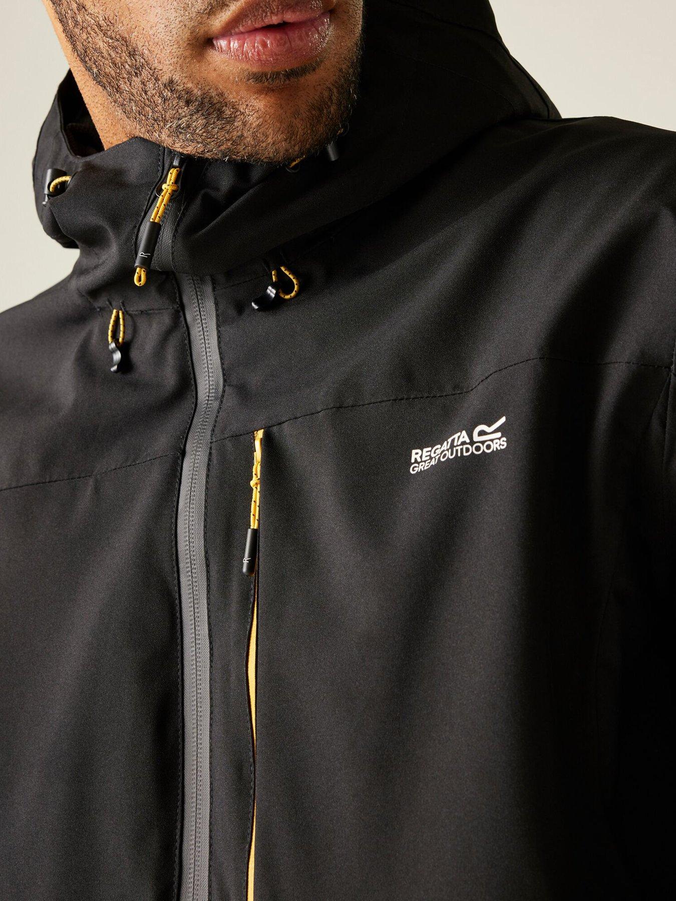 Image 6 of 6 of Regatta Mens Birchdale Ii Waterproof Shell Jacket - Black