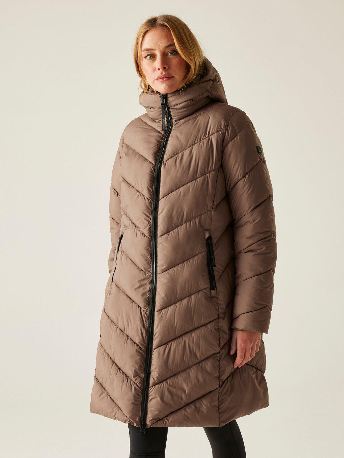Regatta Womens Anita Padded Jacket, Brown, Size 16, Women
