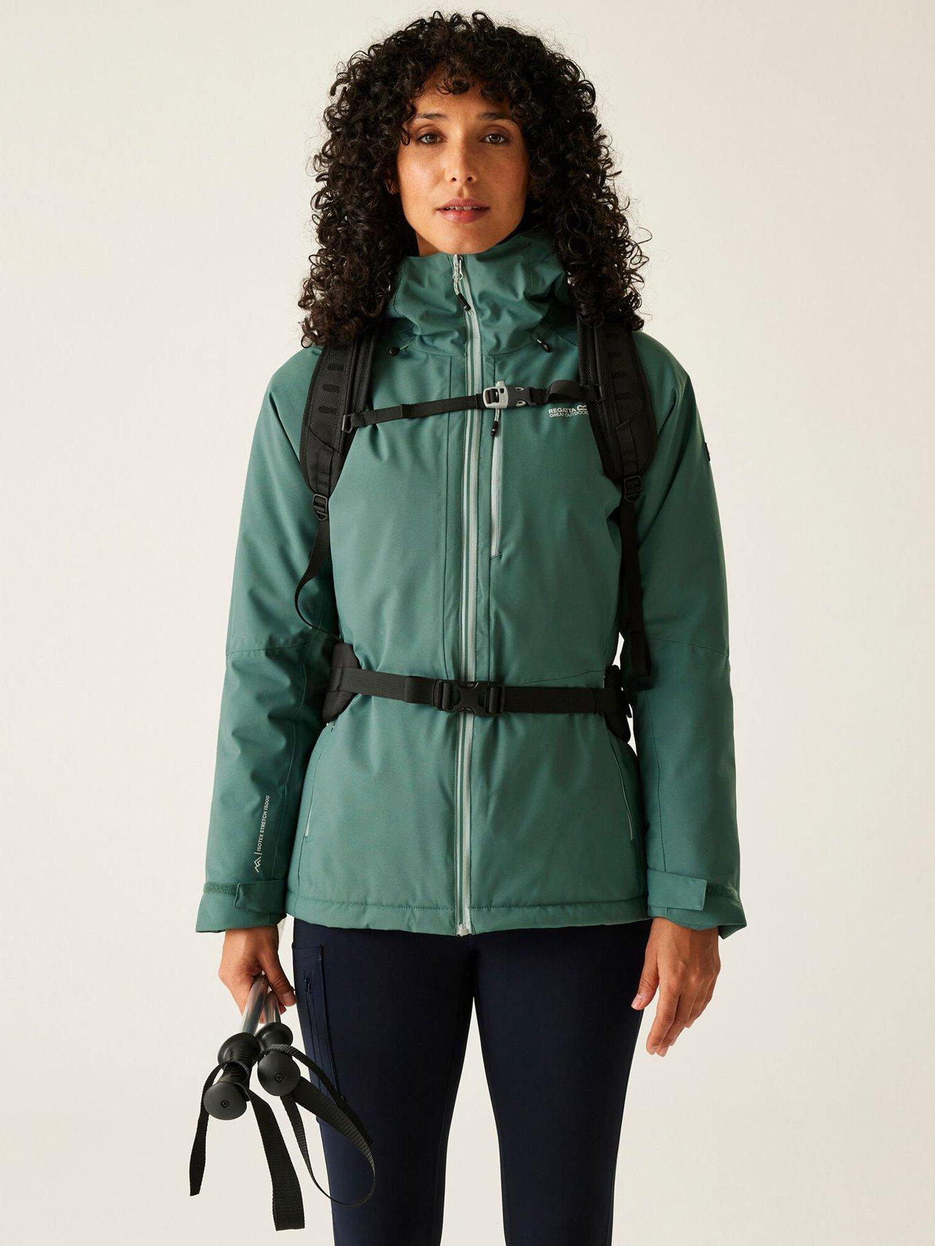 undefined Womens Highton Stretch Padded Waterproof Insulated Jacket - Green