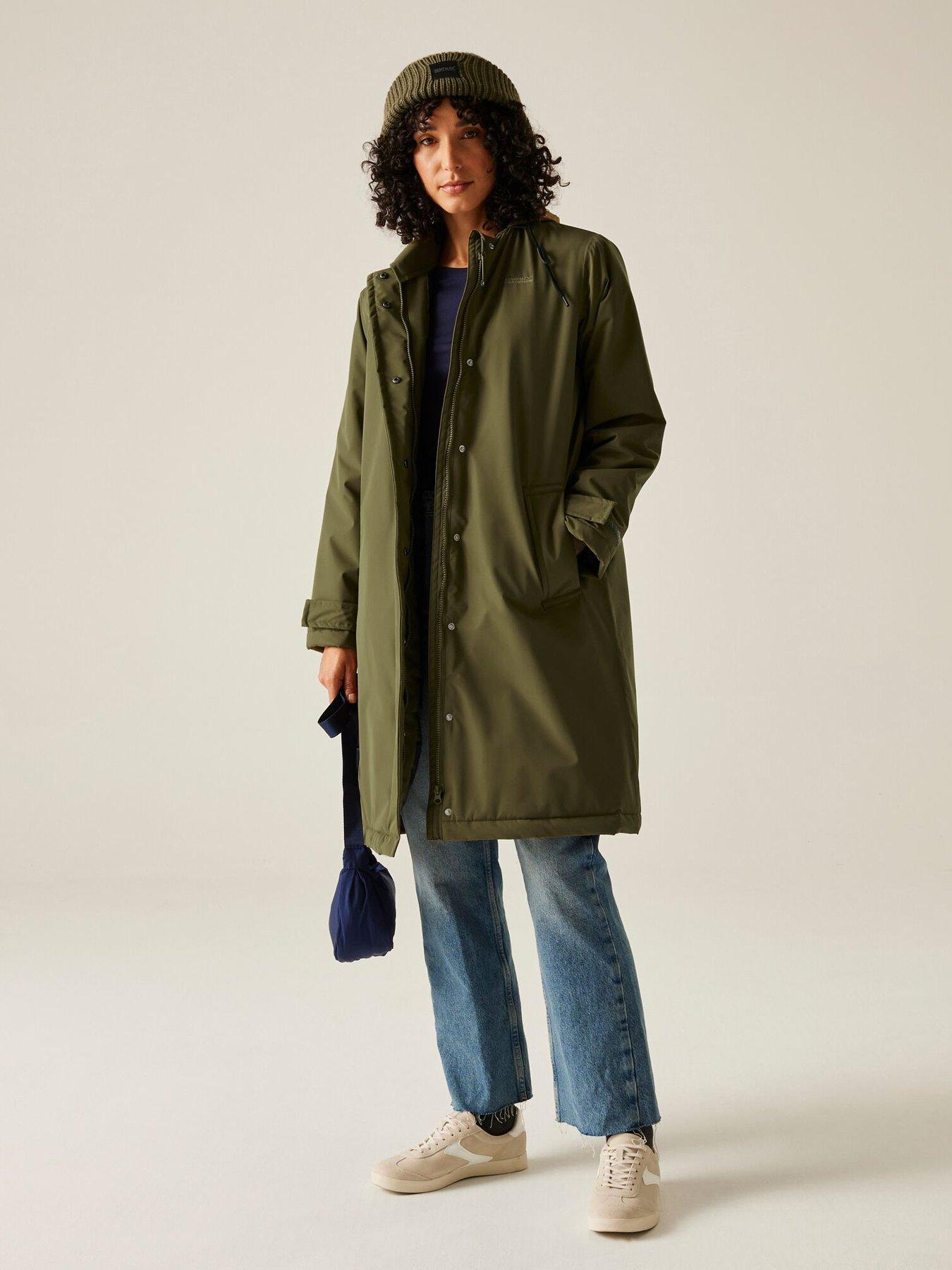 Regatta Womens Orla Kiely Waterproof Mac - Green | Very