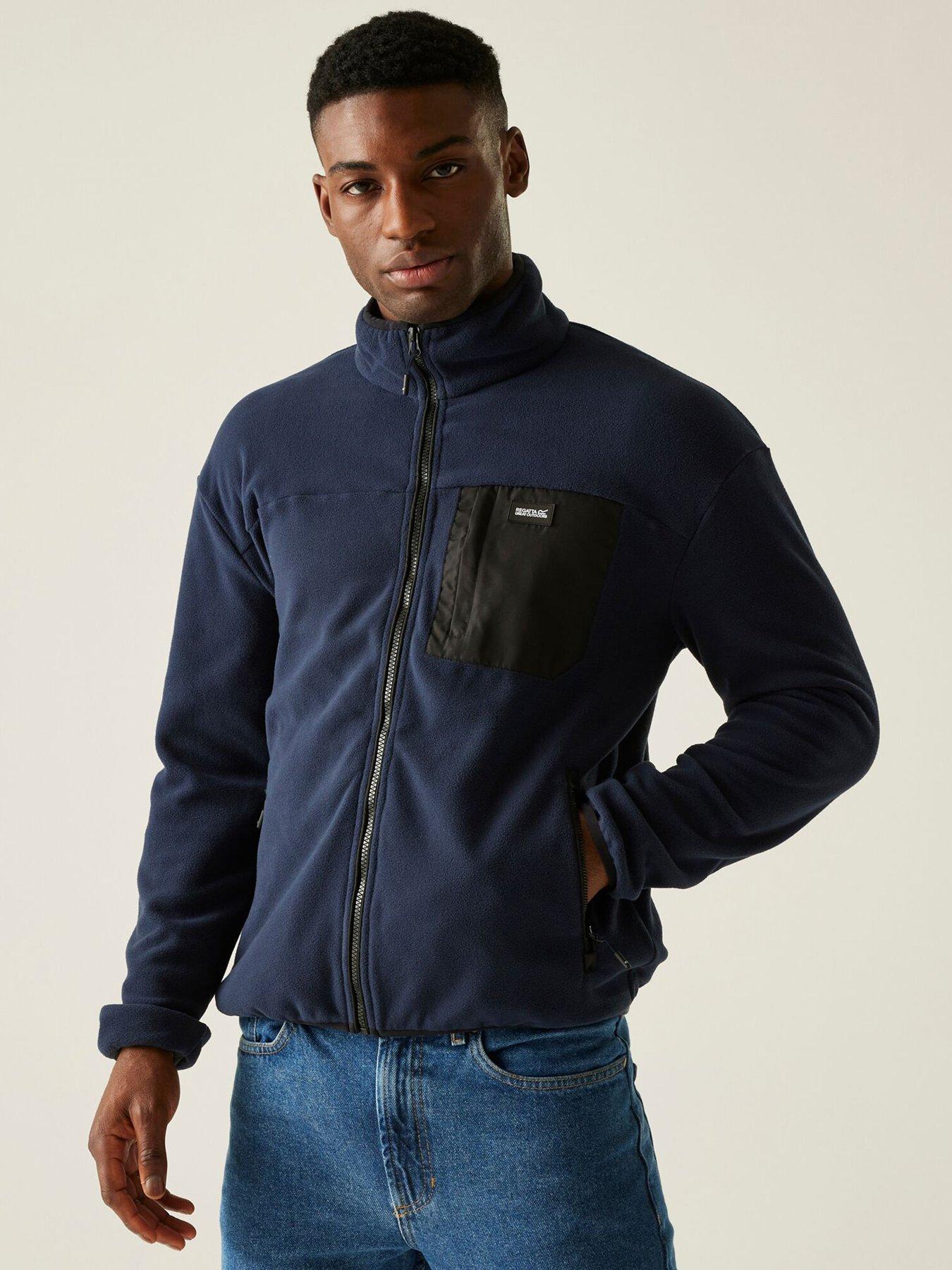 Regatta Mens Frankie Full Zip Fleece, Navy, Size 2Xl, Men