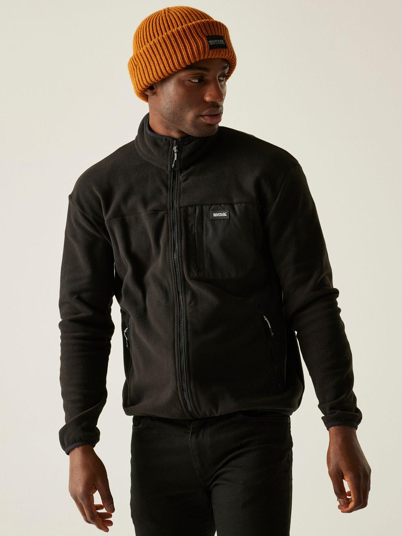 Regatta Mens Frankie Full Zip Fleece, Black, Size 2Xl, Men